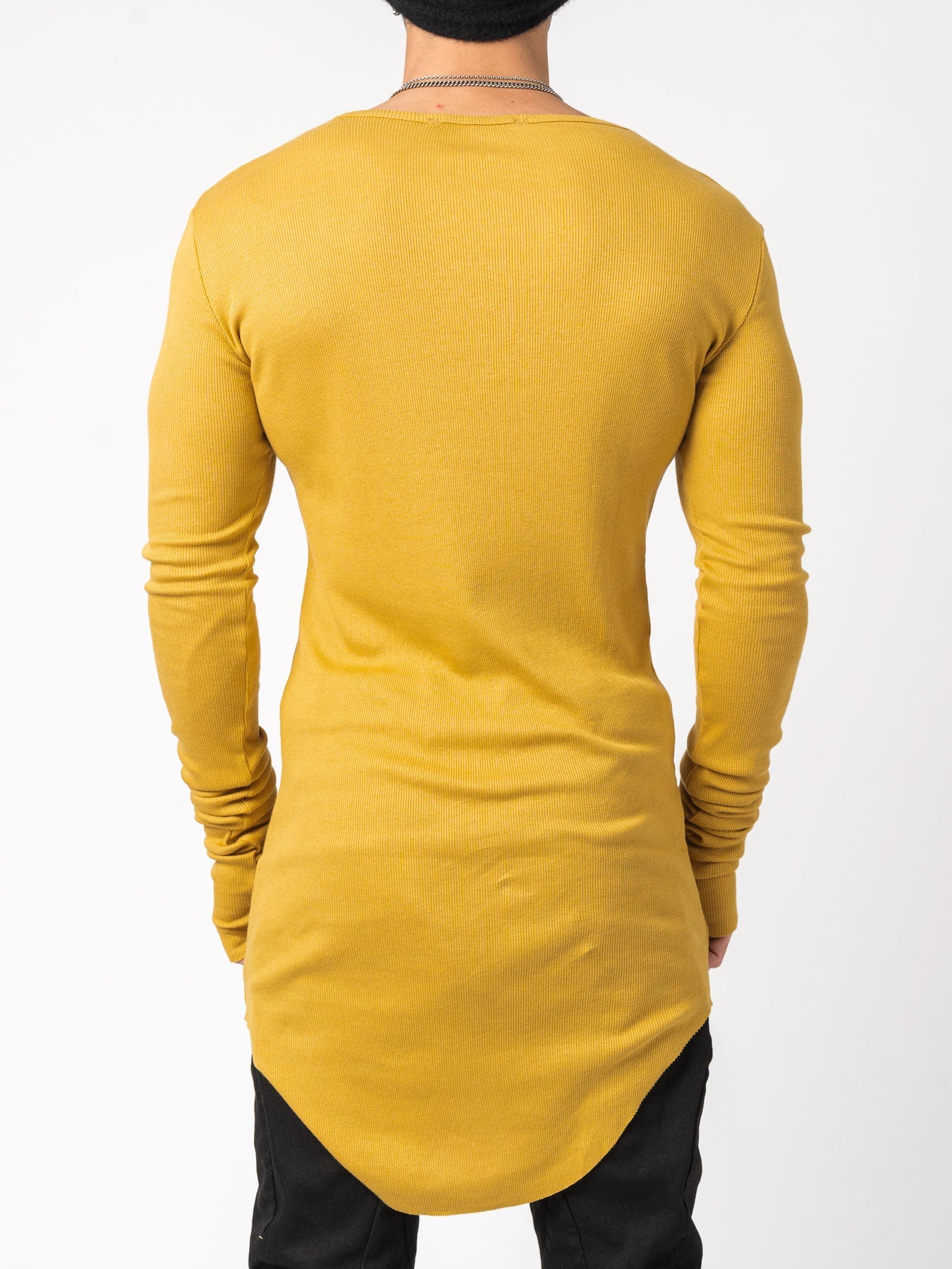 Rib Long Sleeve T-Shirt - by D.HYGEN