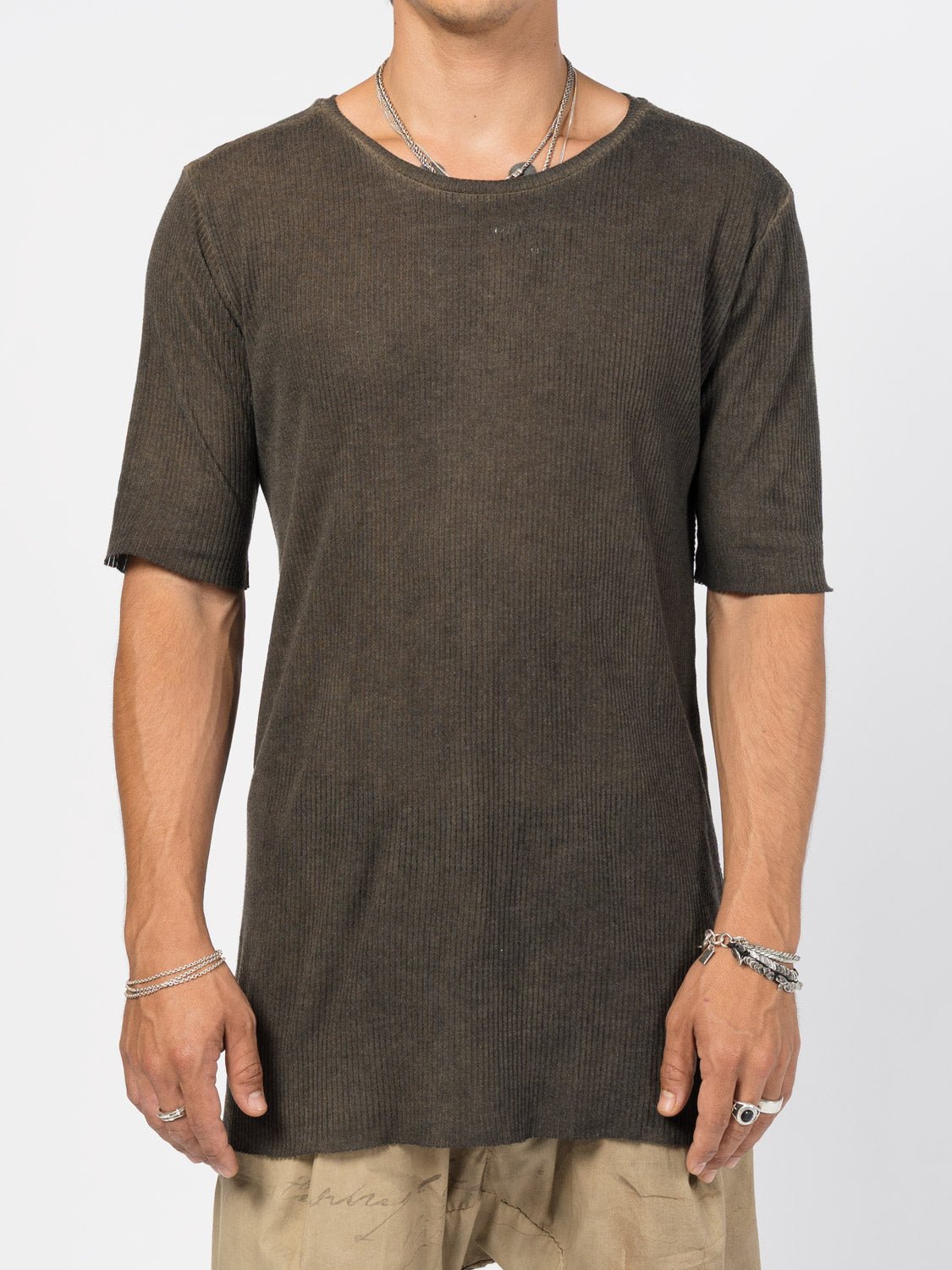 Ribbed Cotton Tee - by AITO