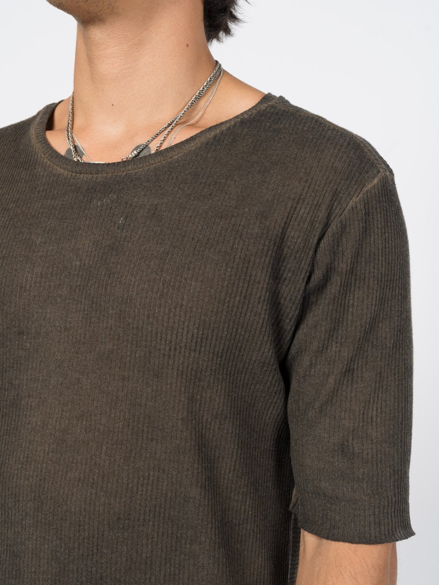 Ribbed Cotton Tee - by AITO