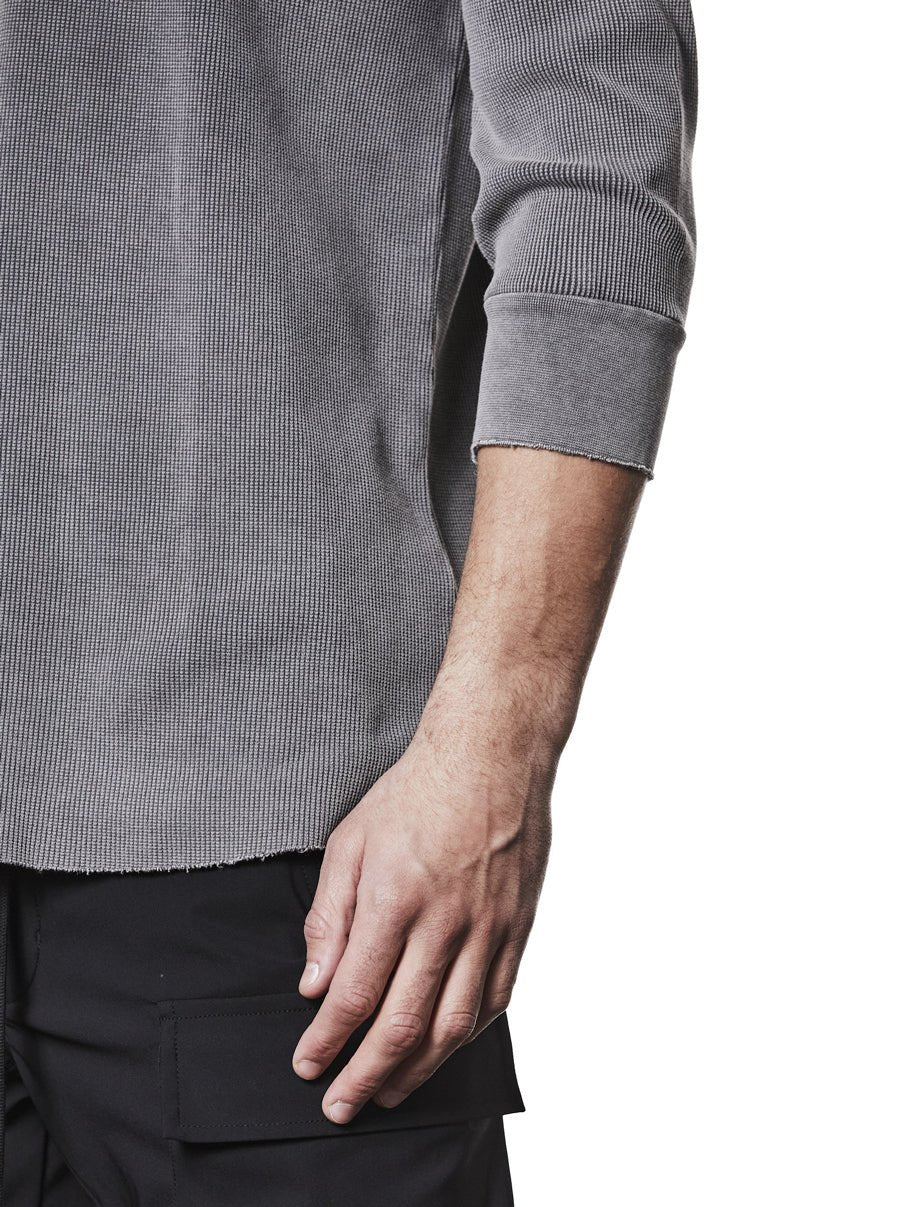 Ribbed Half - Sleeve T-Shirt - by THOM KROM