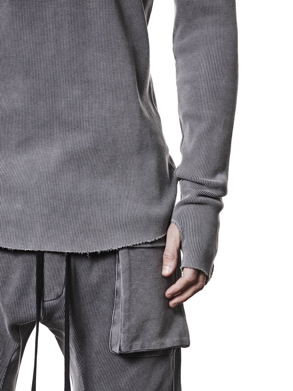 Ribbed Long - Sleeve T-Shirt - by THOM KROM