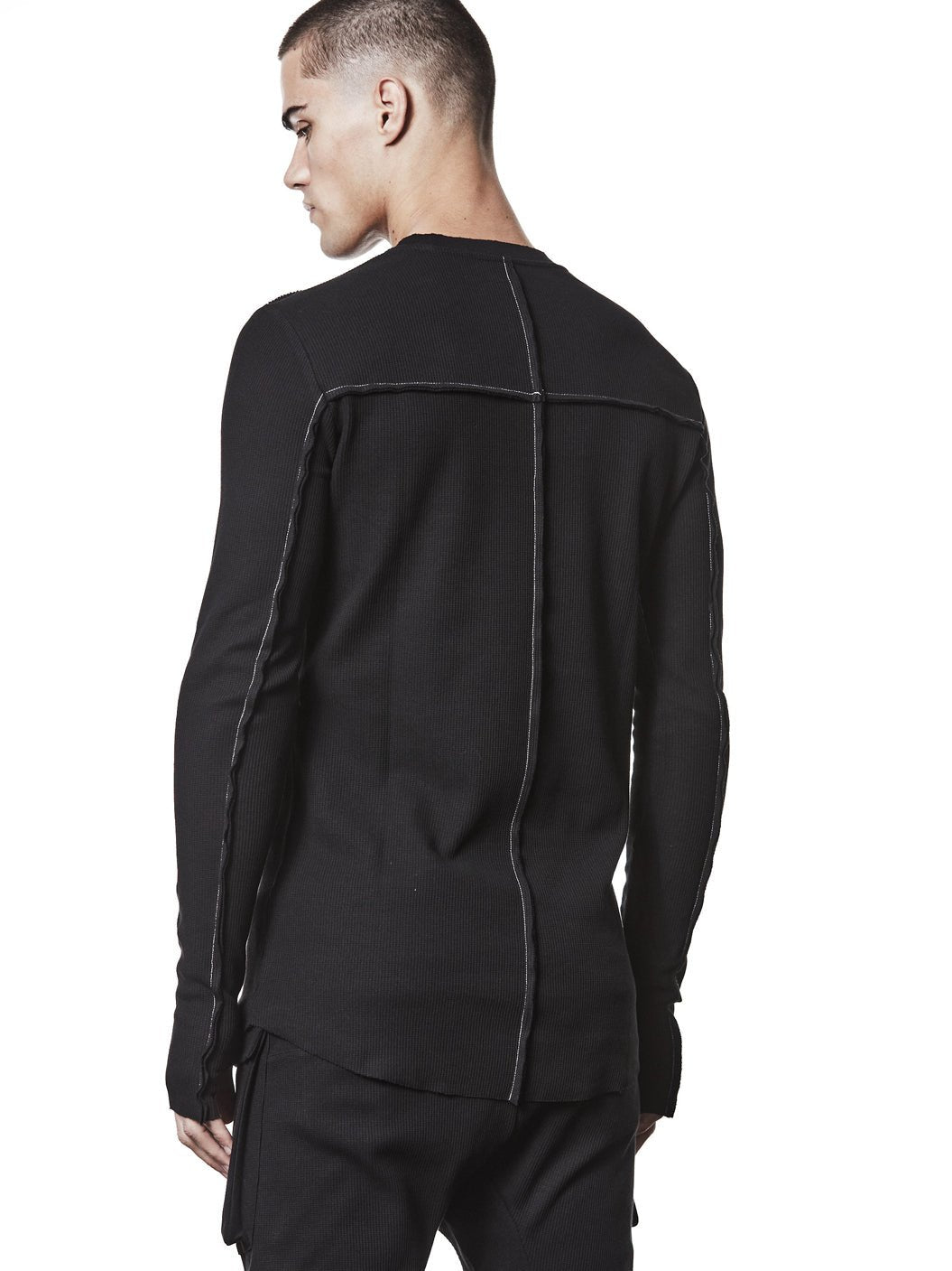 Ribbed Long - Sleeve T-Shirt - by THOM KROM