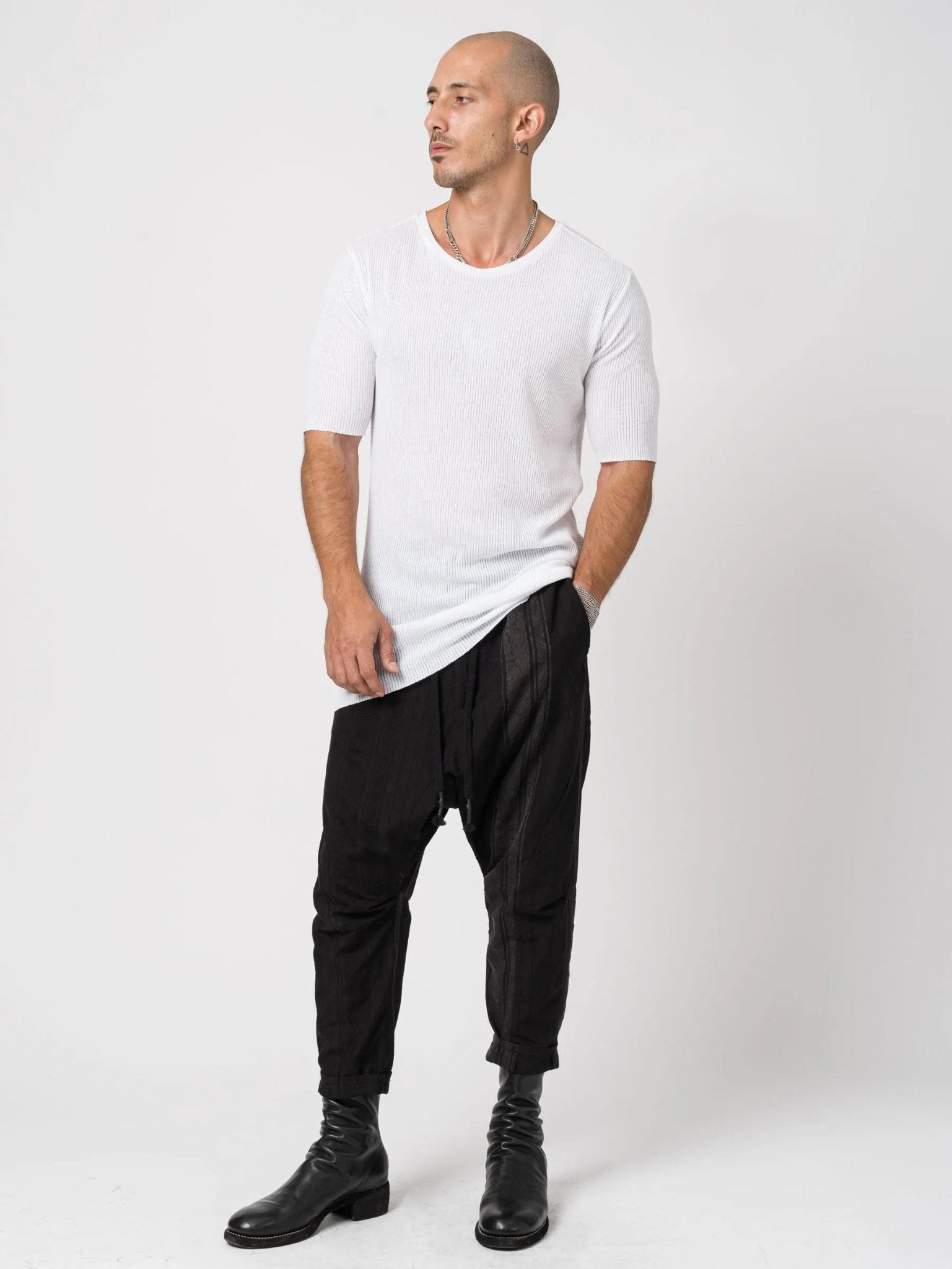 Ribbed T-shirt - by AITO