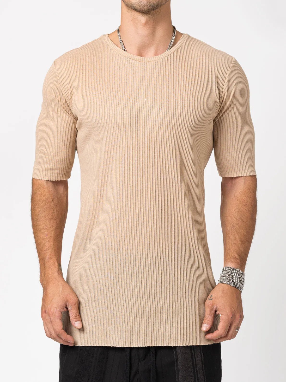 Ribbed T-shirt - by AITO