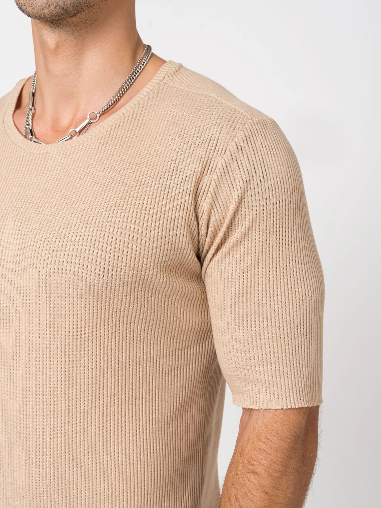Ribbed T-shirt - by AITO