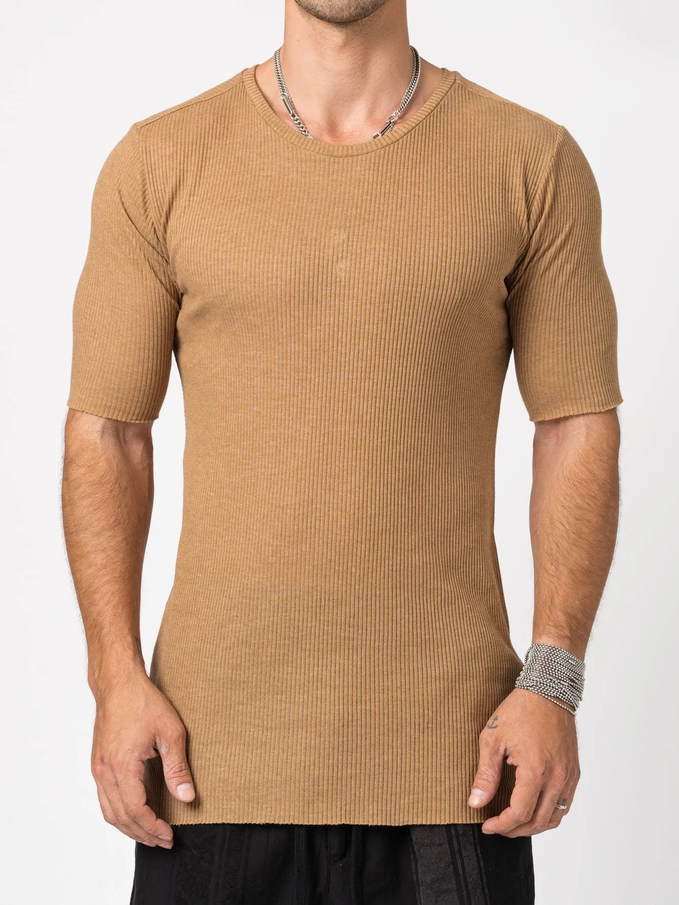 Ribbed T-shirt - by AITO