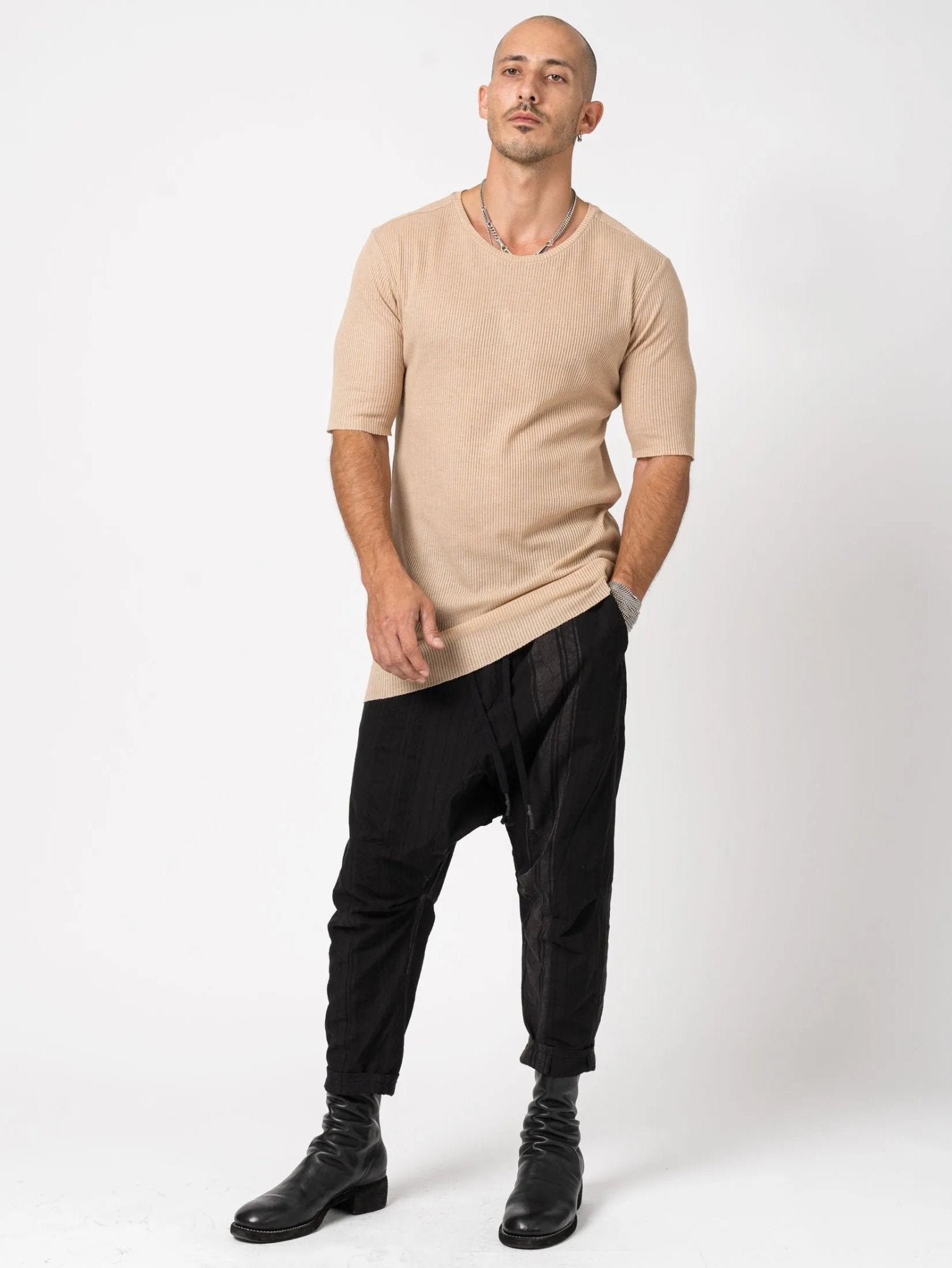 Ribbed T-shirt - by AITO