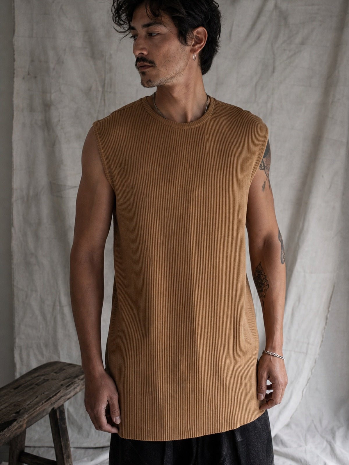 Ribbed Tank Top - by AITO