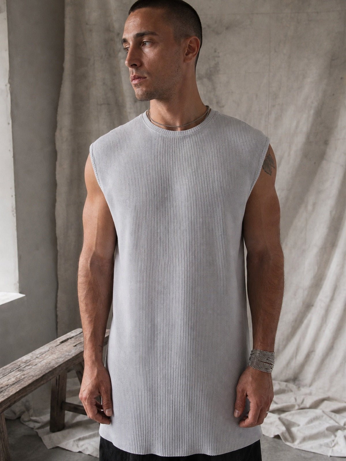 Ribbed Tank Top - by AITO