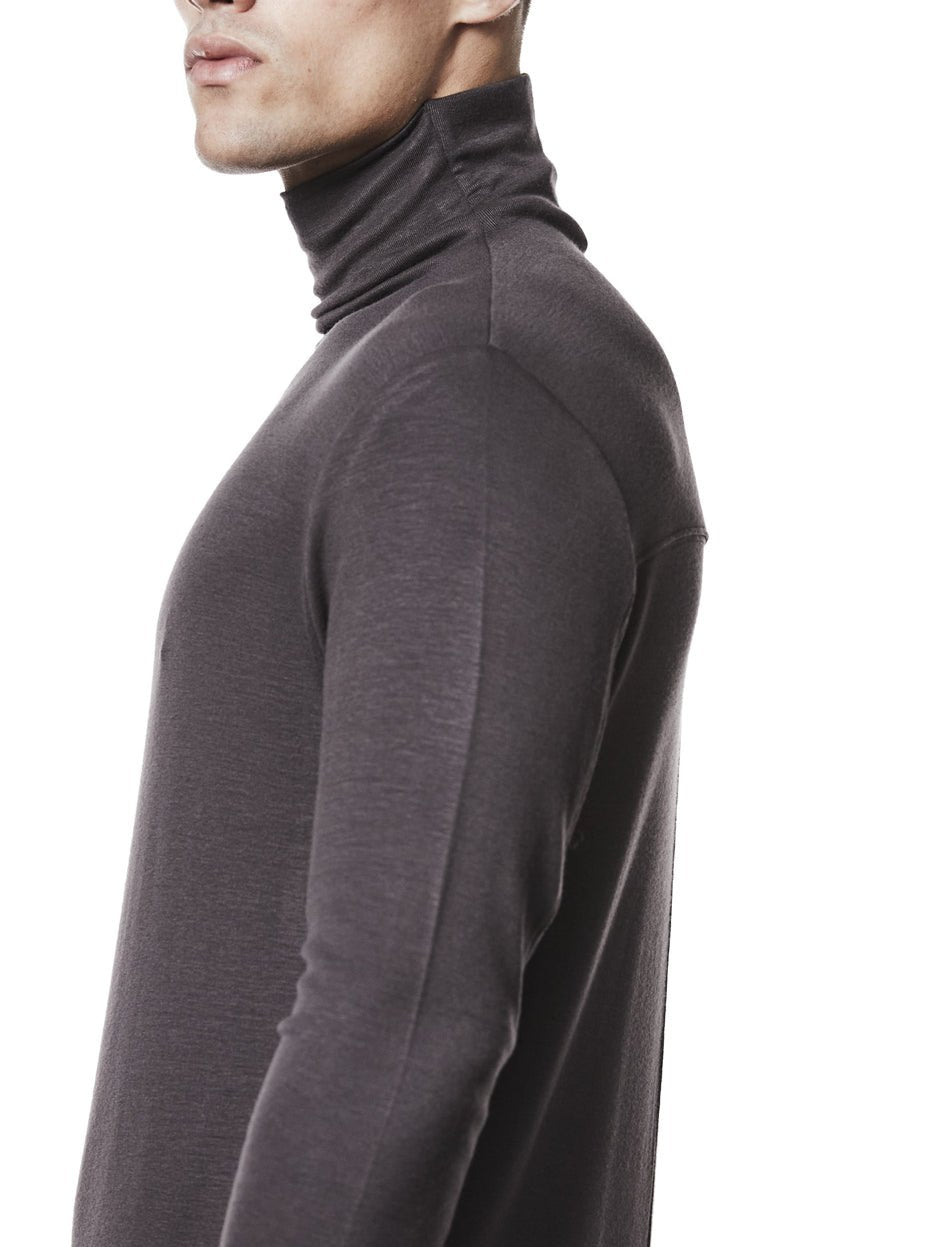 Roll Neck Long Sleeve T-Shirt - by THOM KROM