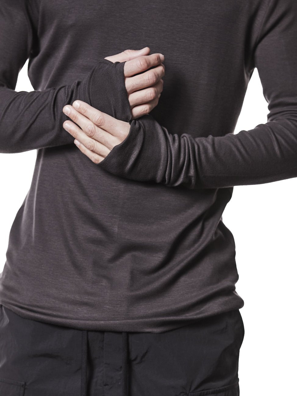 Roll Neck Long Sleeve T-Shirt - by THOM KROM