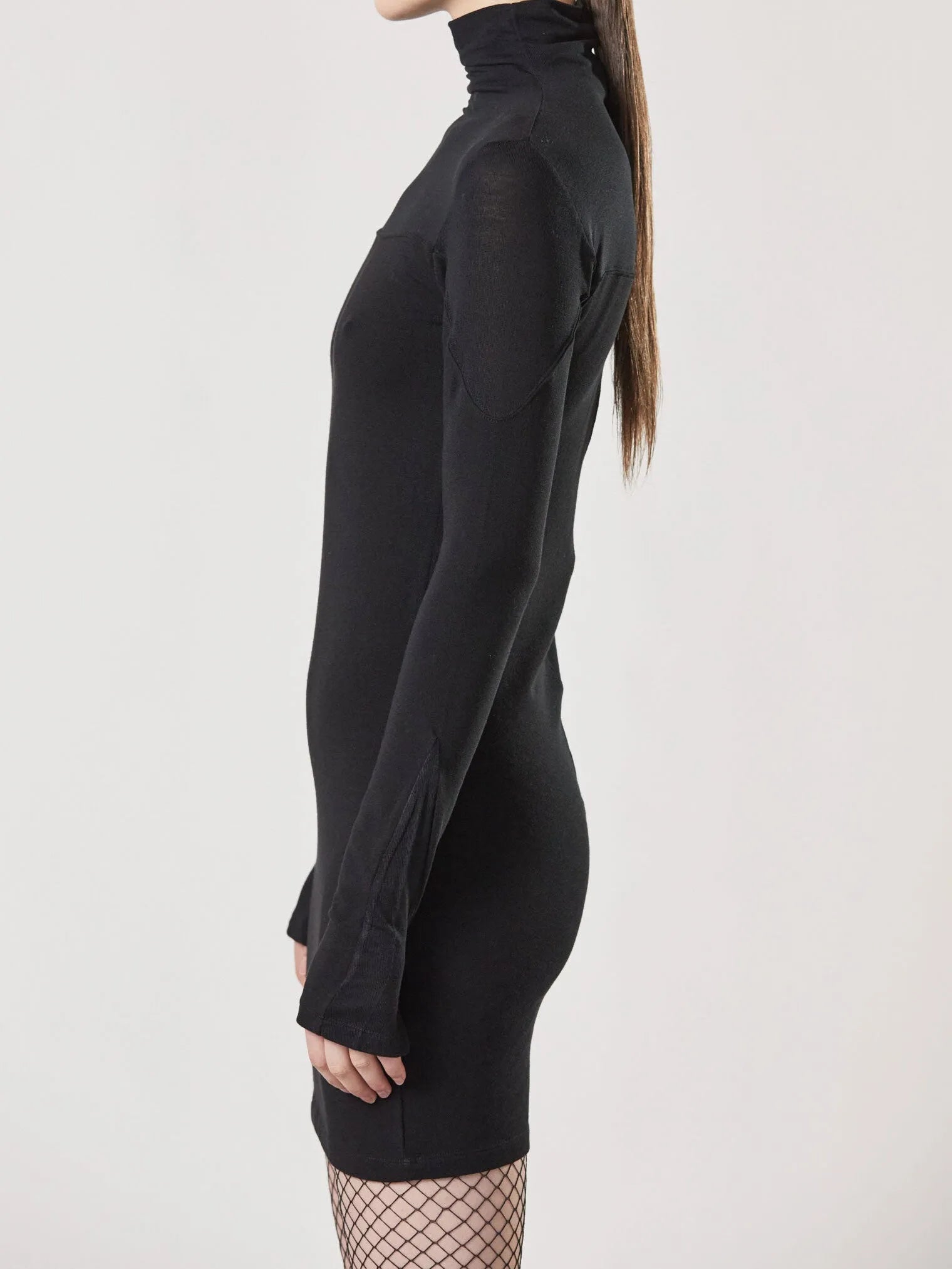 Roll neck matmix dress - by THOM KROM