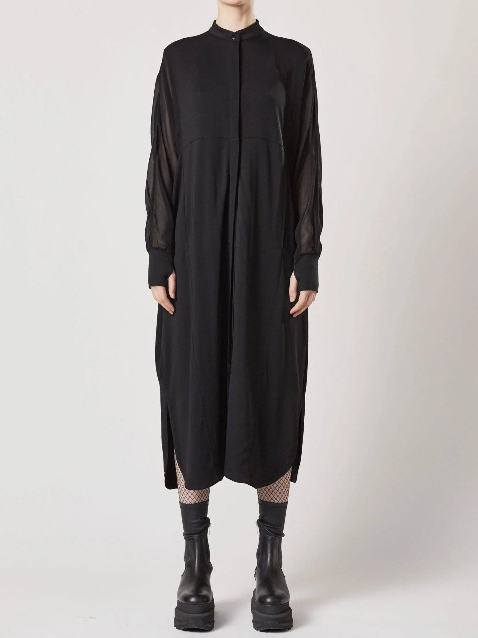 Round neck long dress - by THOM KROM