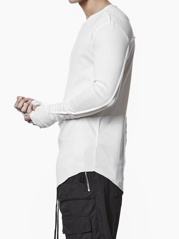 Round Neck Long - Sleeve T-Shirt - by THOM KROM