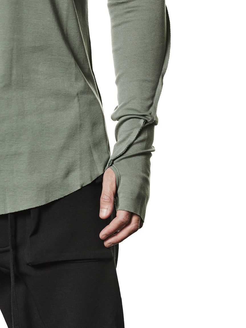 Round Neck Long - Sleeve T-Shirt - by THOM KROM