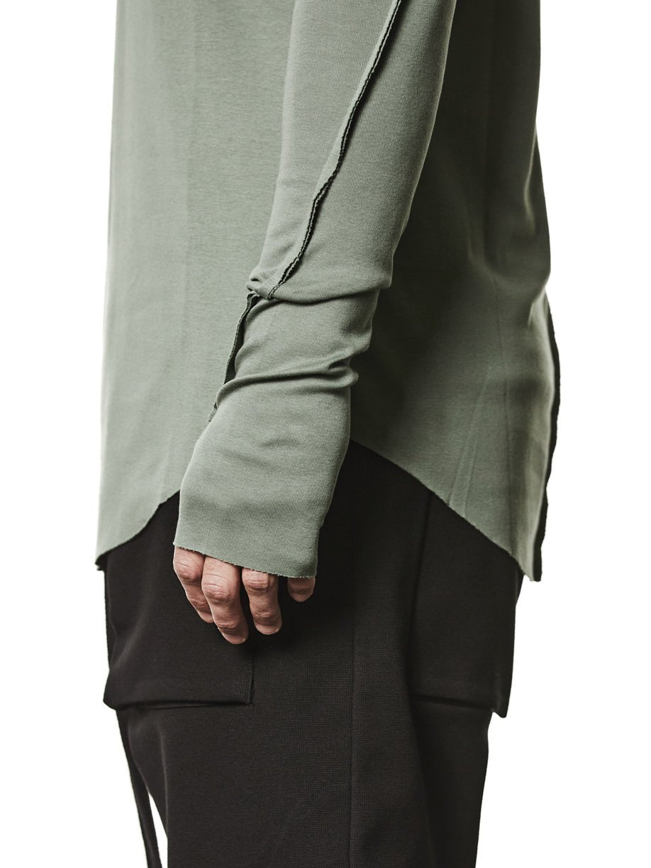 Round Neck Long - Sleeve T-Shirt - by THOM KROM