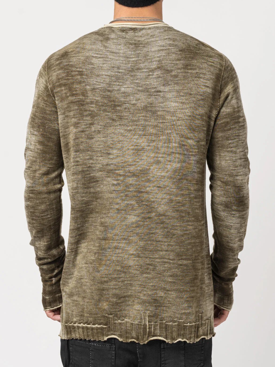 Rubber Thin Wool Sweater - by MD75