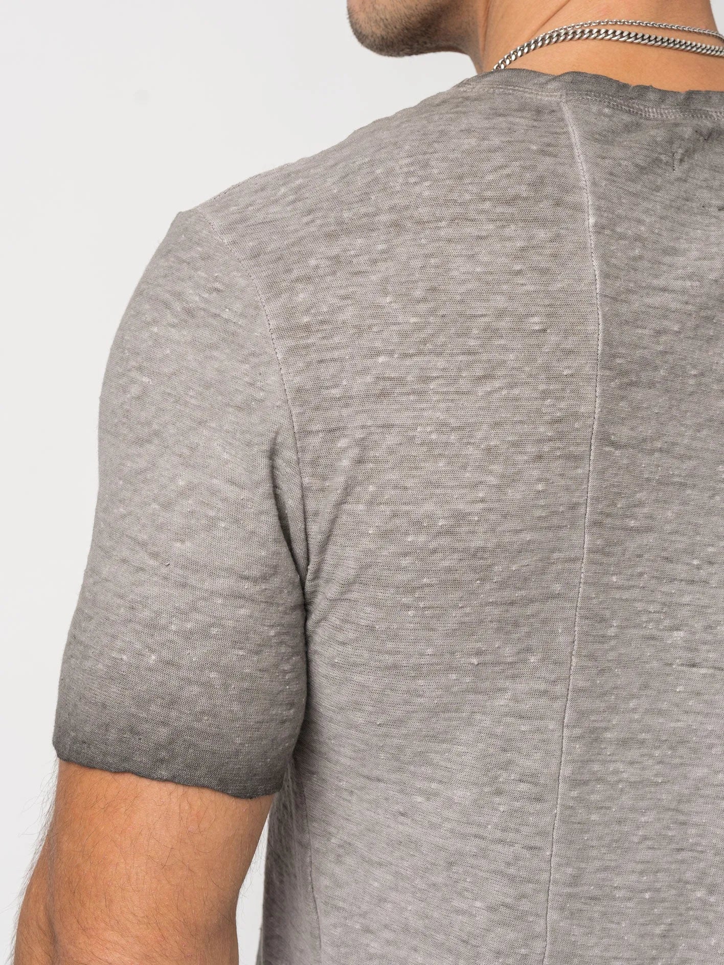 Rustic Cotton Long T-Shirt - by MD75