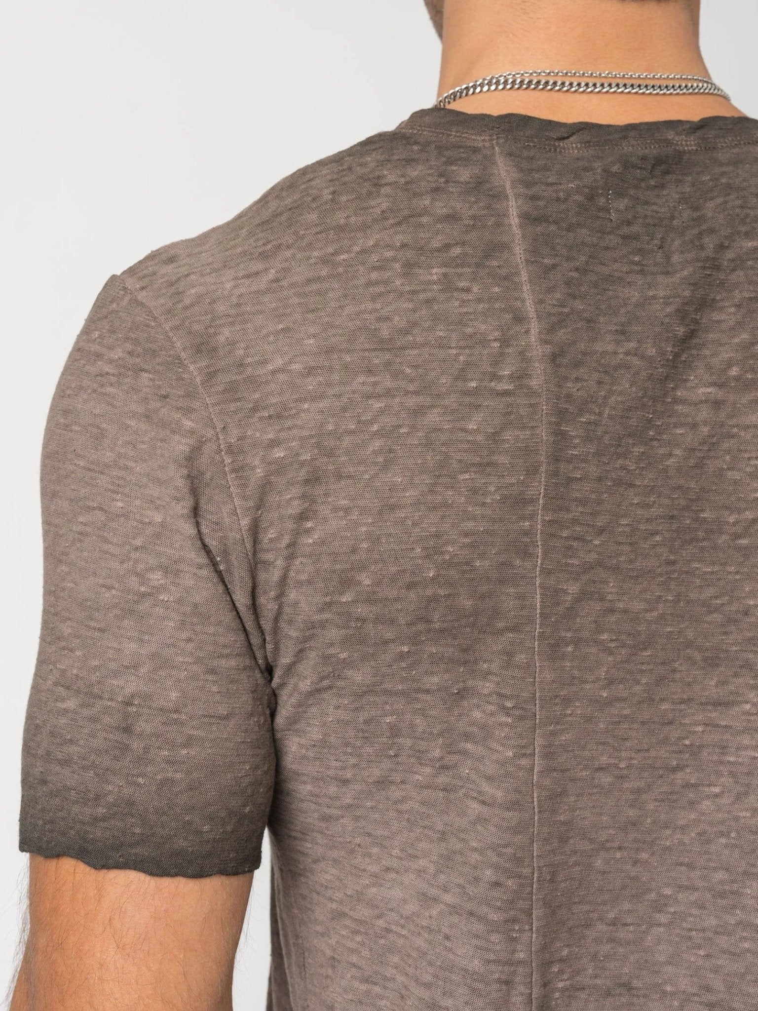 Rustic Cotton Long T-Shirt - by MD75