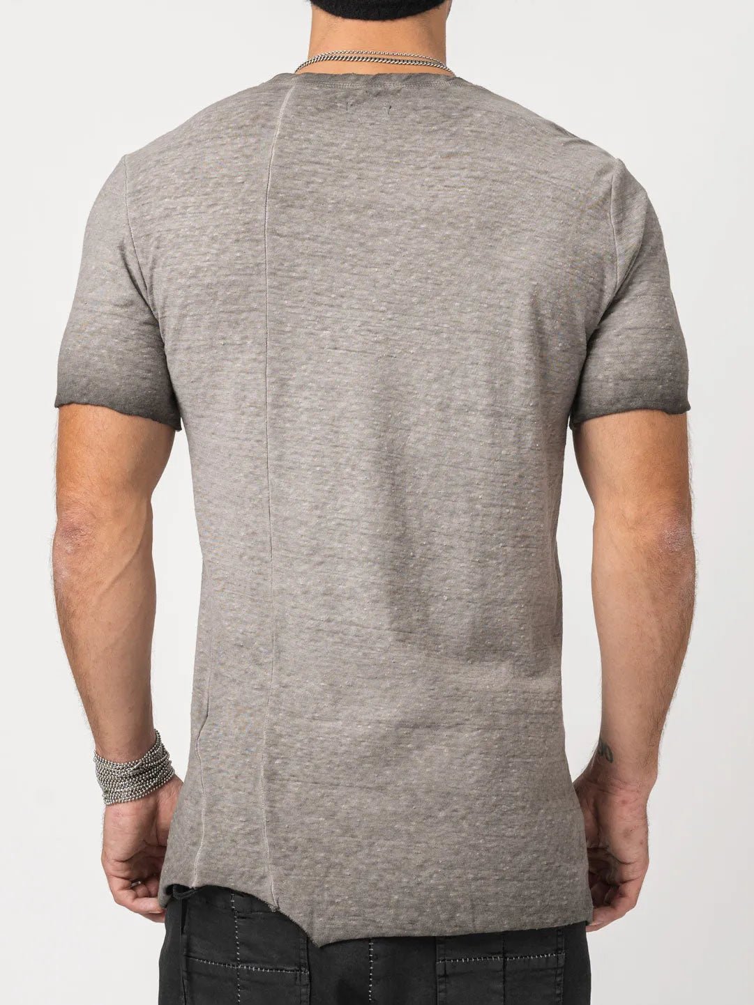 Rustic Cotton Long T-Shirt - by MD75