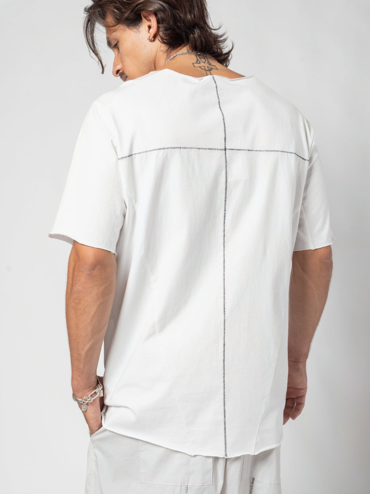 Scar Stitch Cotton T-Shirt - by AITO