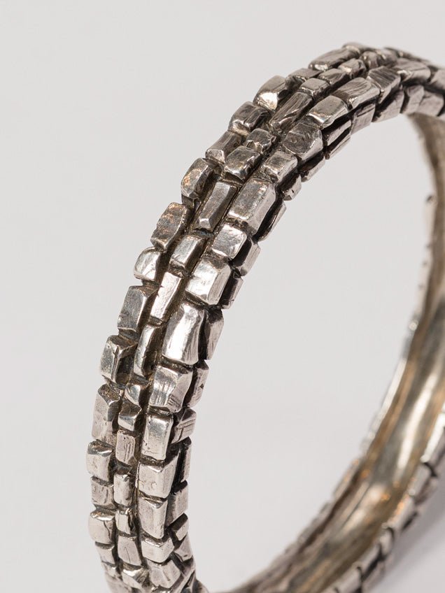 Segmented Silver Bracelet - by CEDAR
