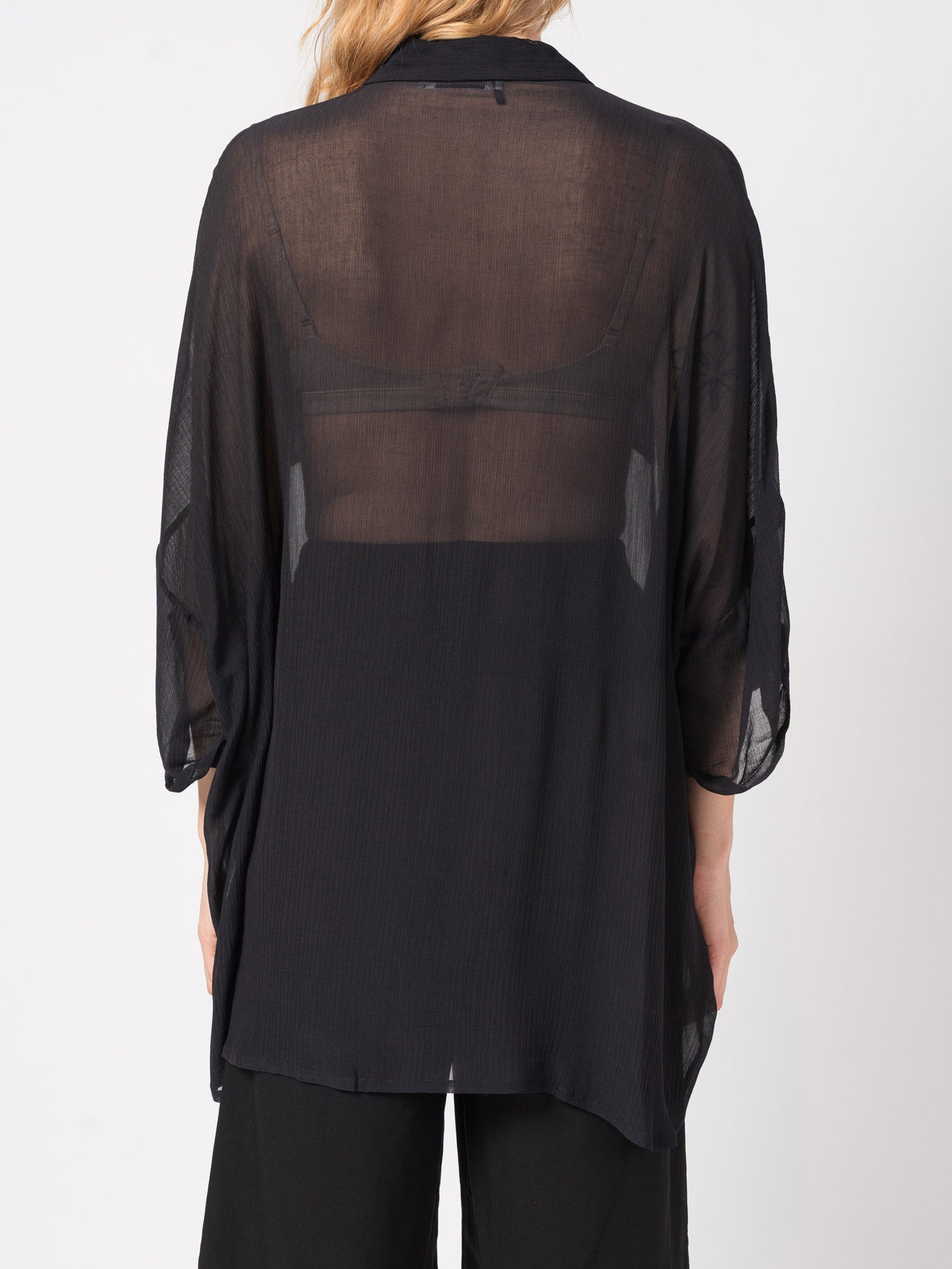Sheer Button - Up Shirt - by NOSTRA SANTISSIMA