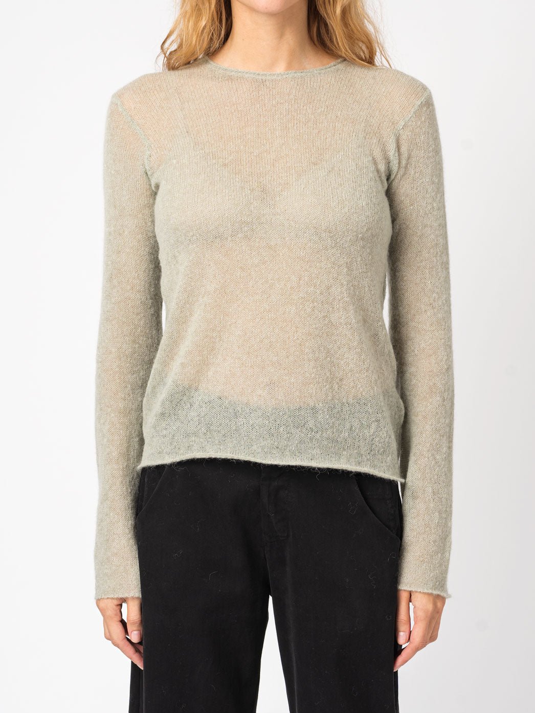 Sheer Knit Sweater - by TANDEM