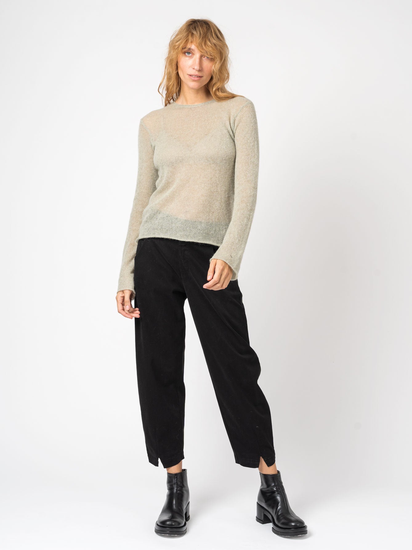 Sheer Knit Sweater - by TANDEM