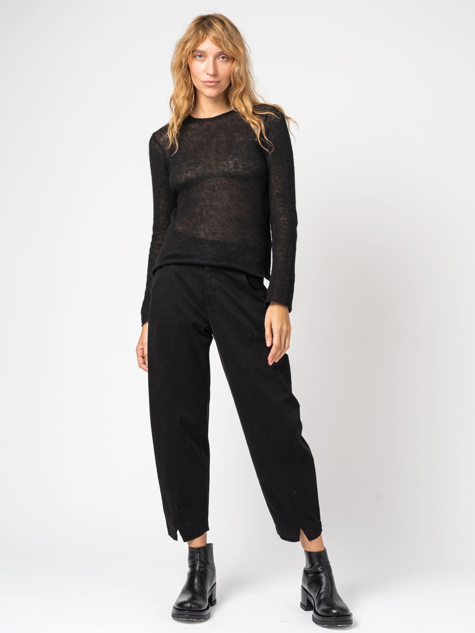 Sheer Knit Sweater - by TANDEM