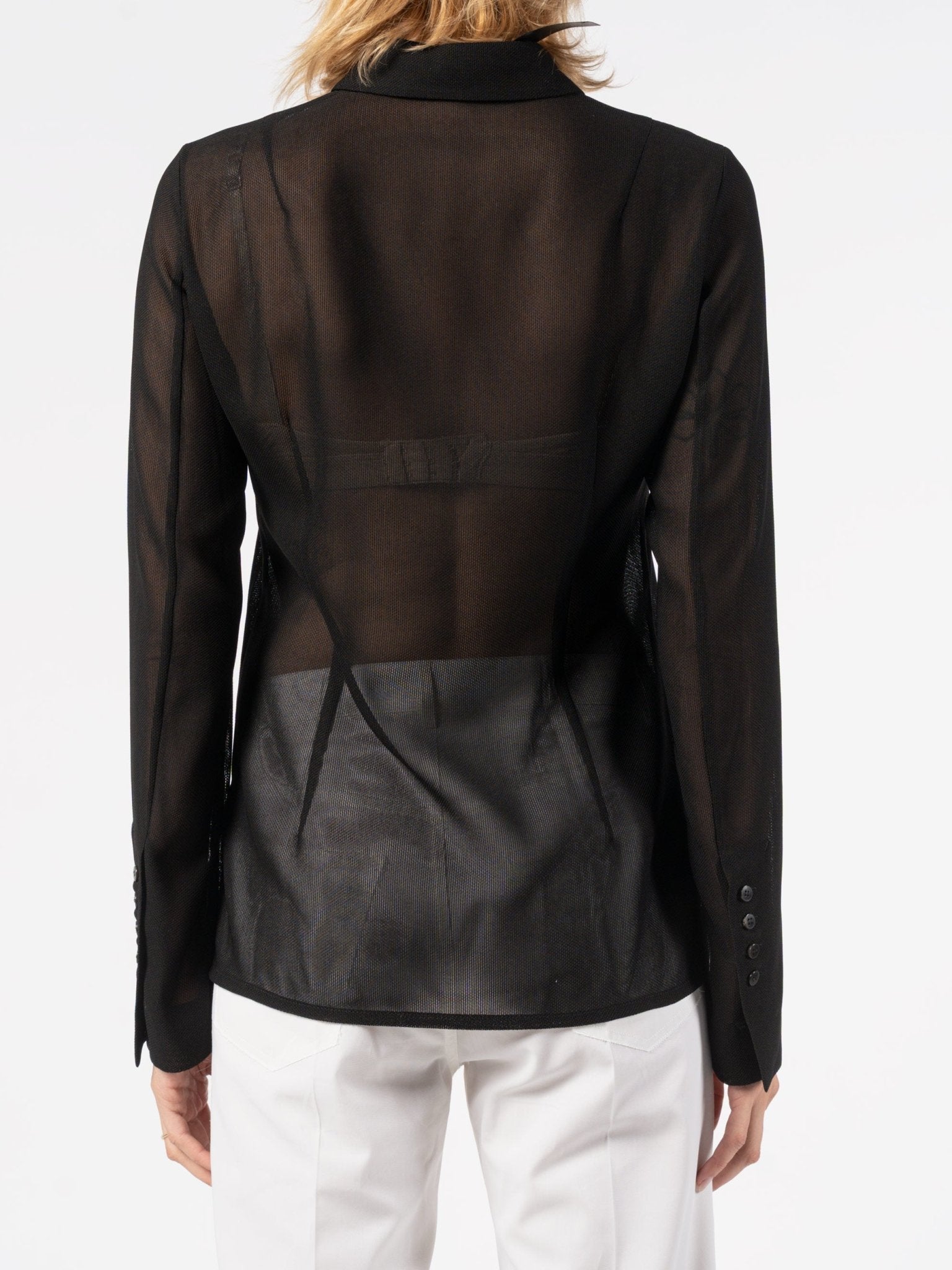Sheer Textured Shirt - by SAPIO
