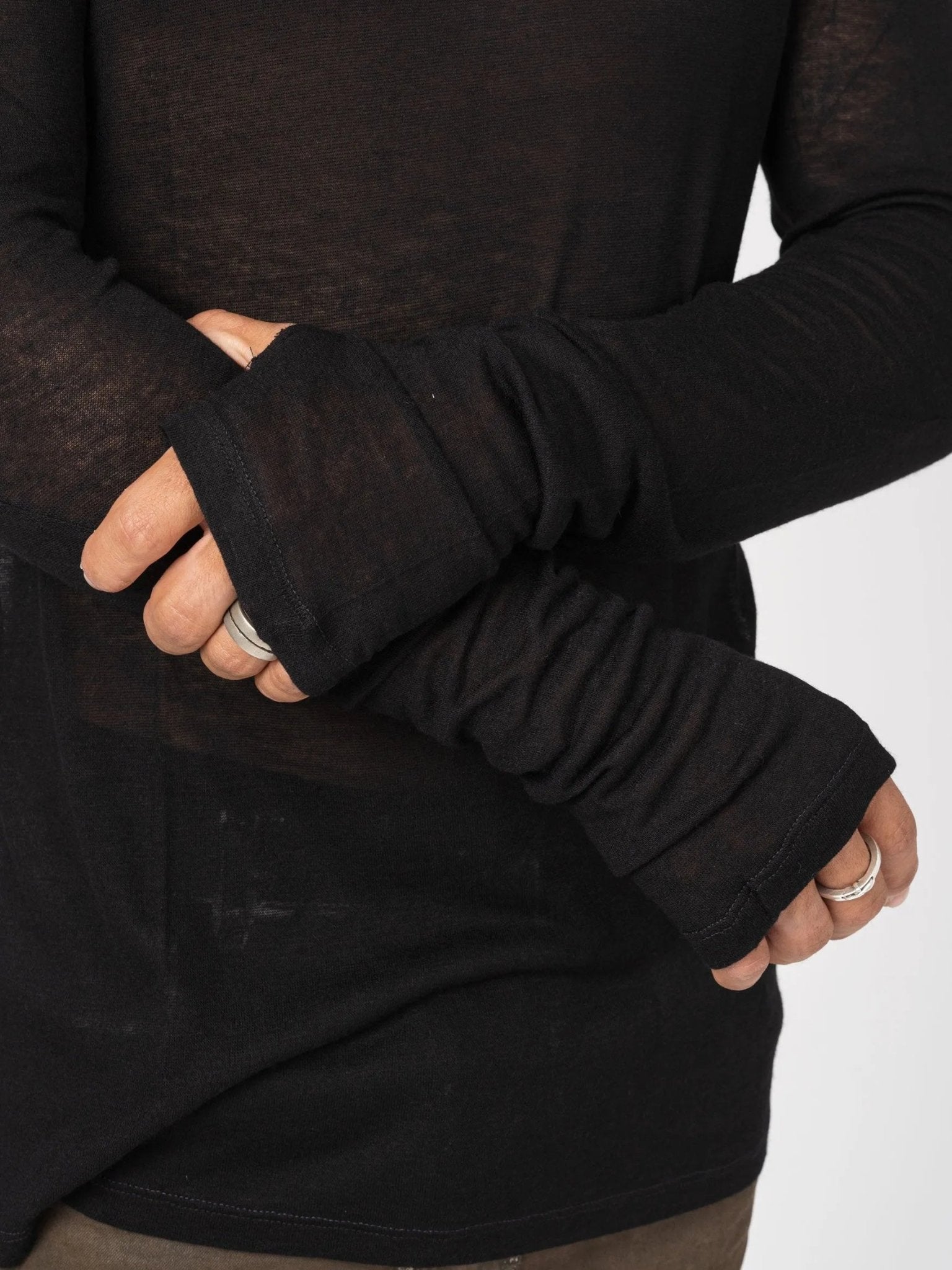 Sheer Turtleneck Shirt - by NOSTRA SANTISSIMA