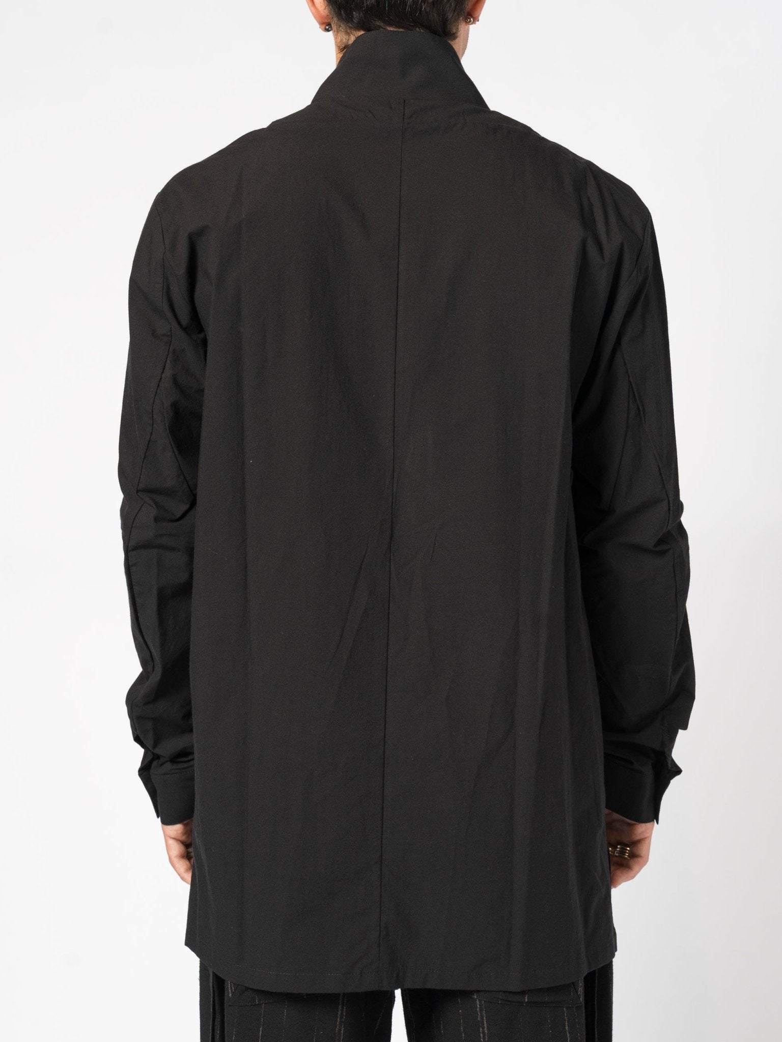 Shirt with Stand Collar - by D.HYGEN