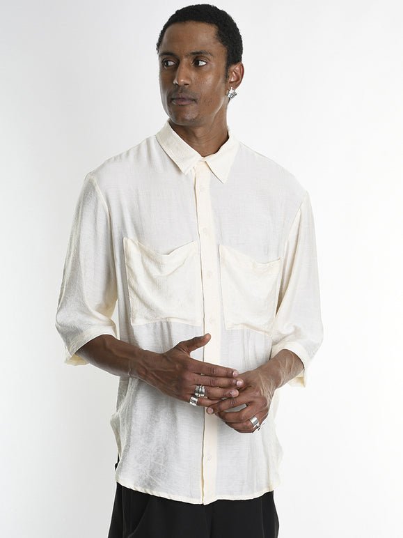 Short Sleeve Shirt with Front Pockets - by LA HAINE INSIDE US