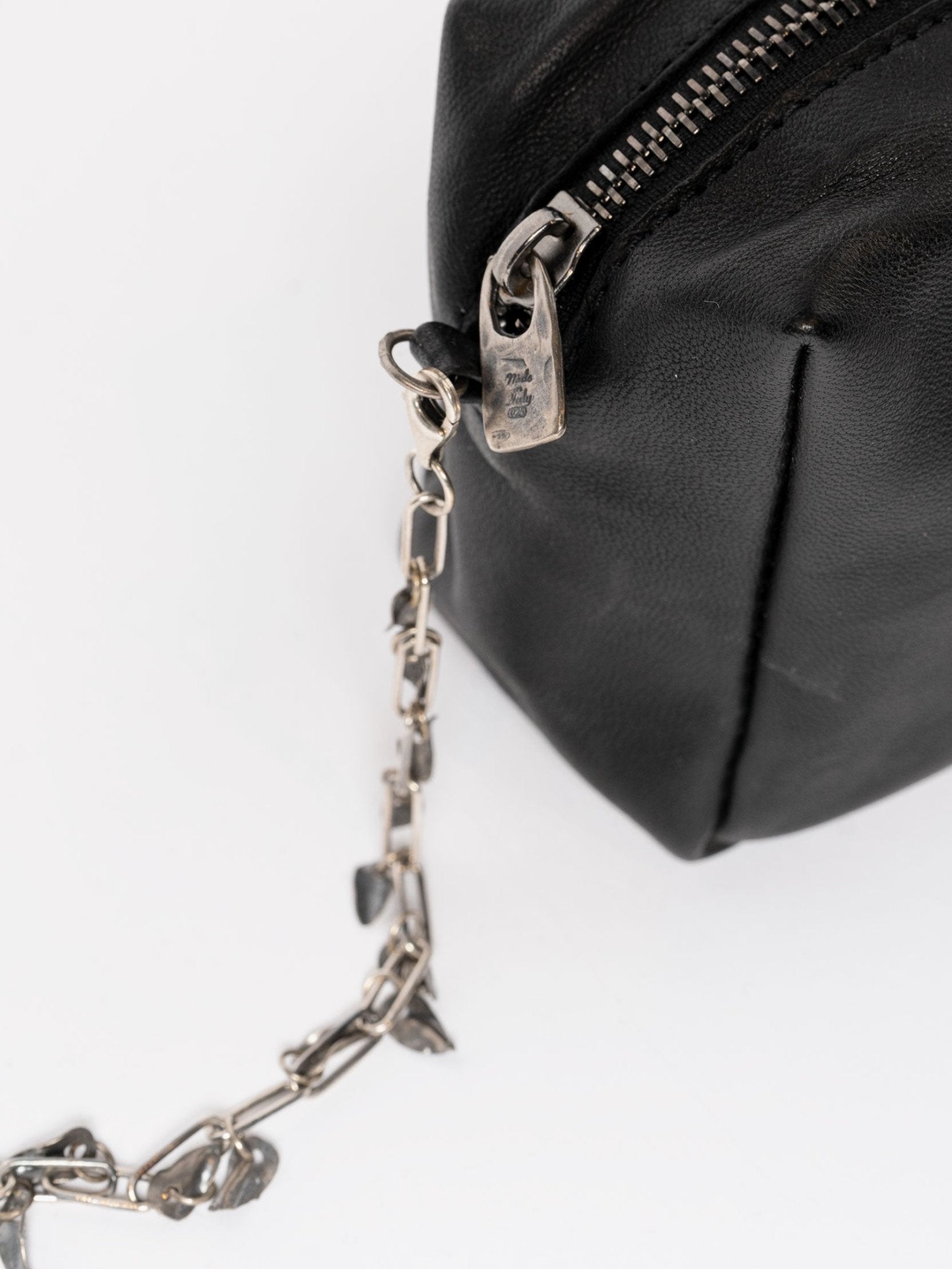 Shoulder Bag with 925 Silver Leaves - by DANIELE BASTA