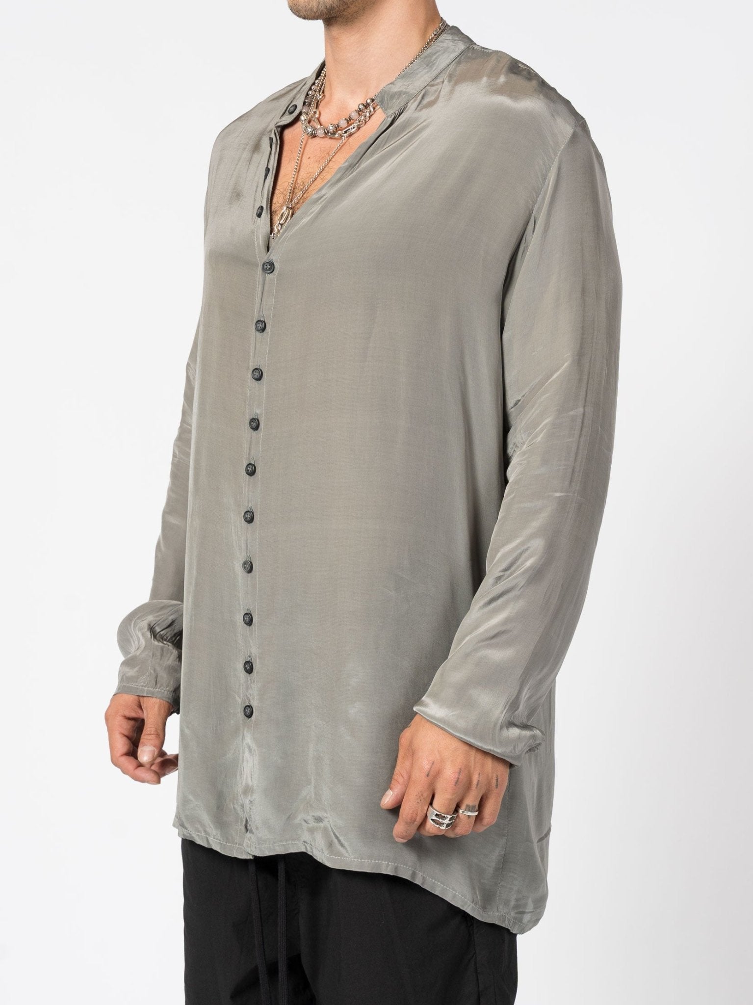 Silk Button - Up Shirt - by AITO