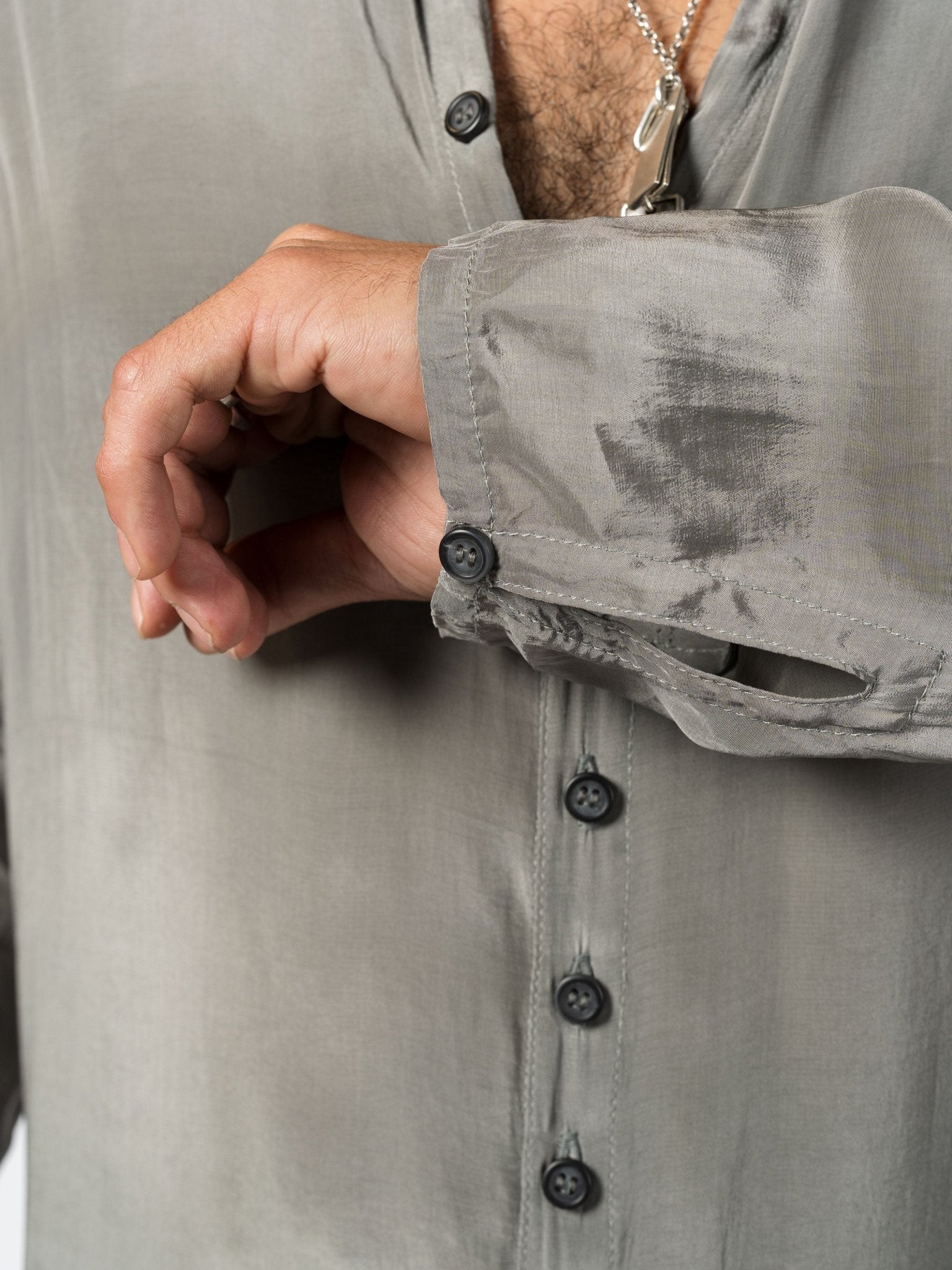 Silk Button - Up Shirt - by AITO