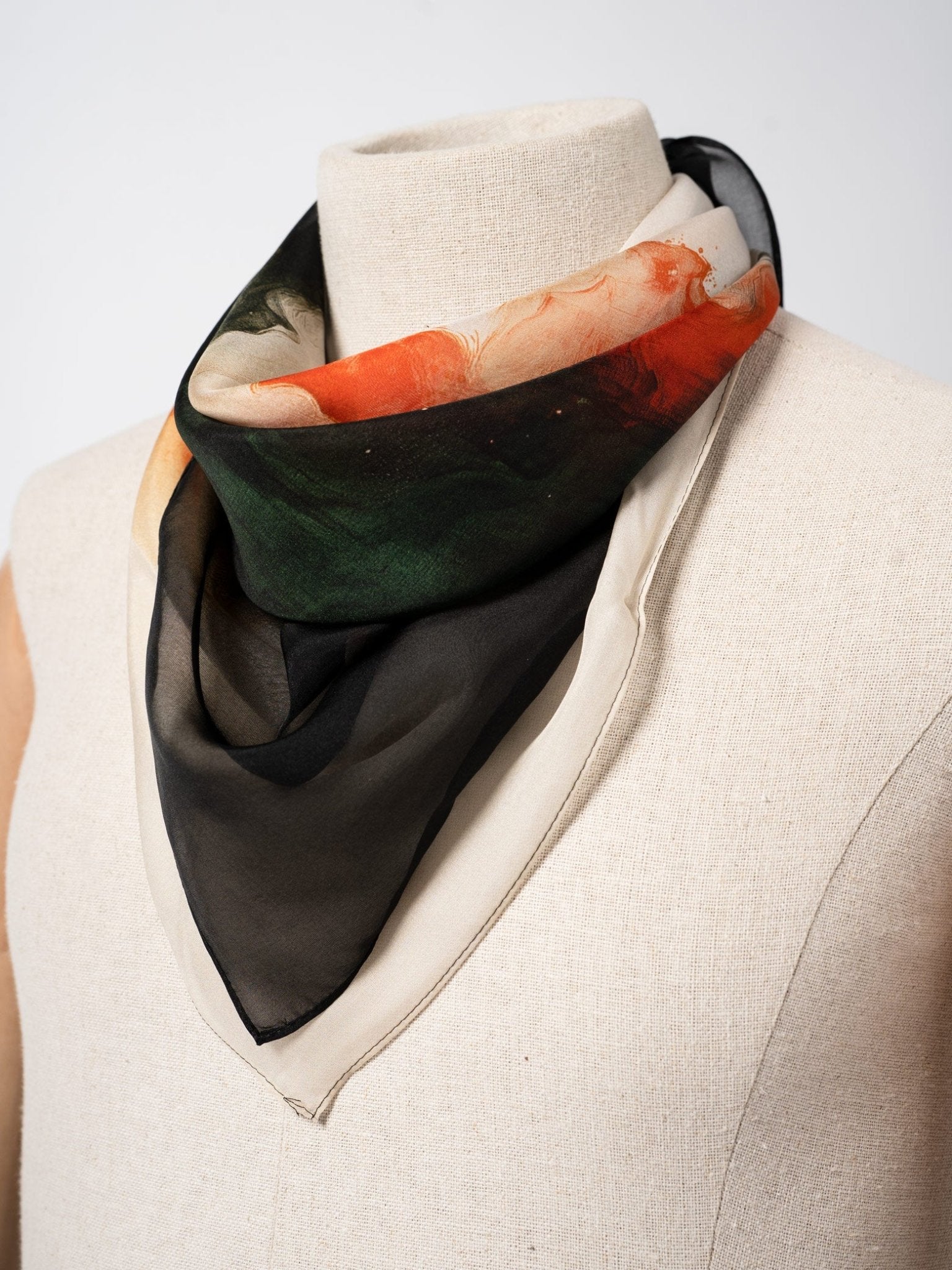 Silk Chiffon Scarf - by AITO