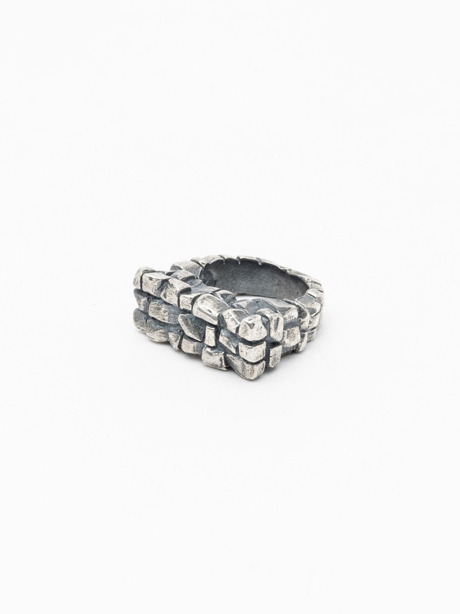 Silver Cobblestone Ring - by CEDAR