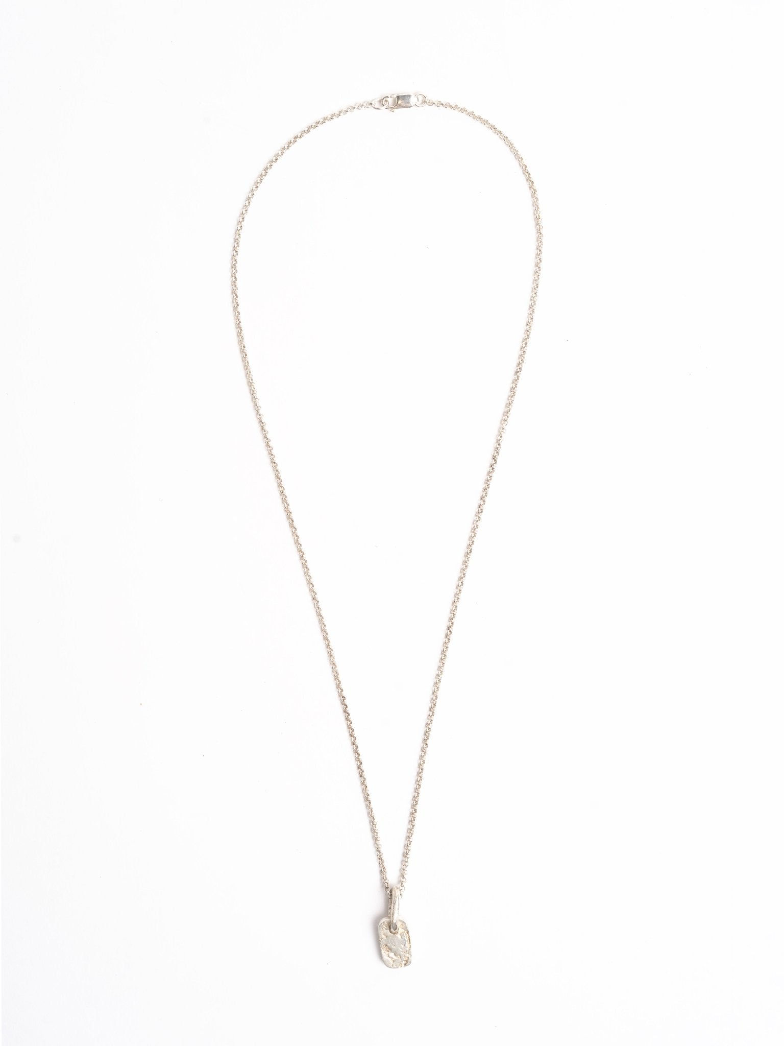 Silver Tag Necklace - by MAYA NOACH