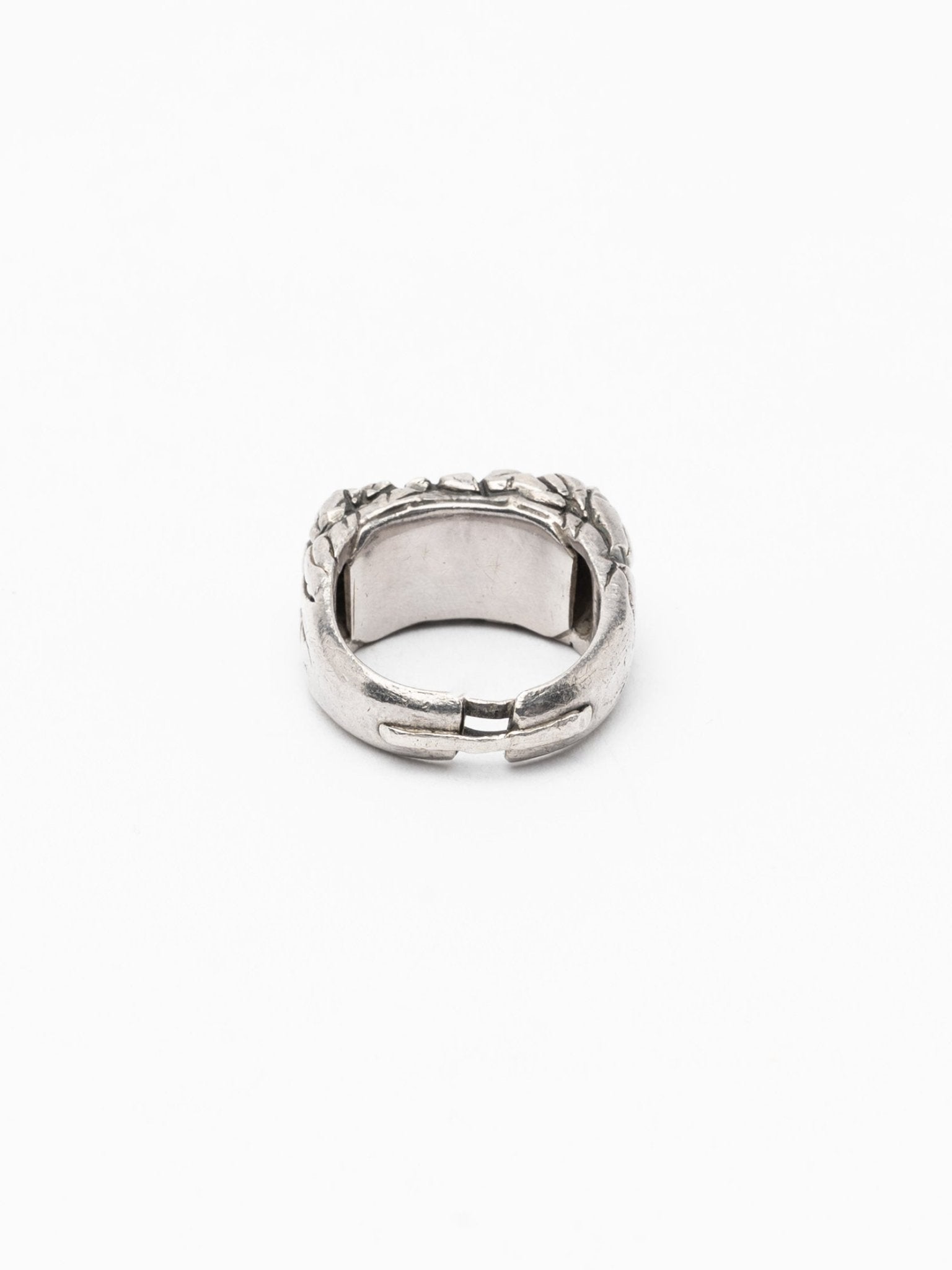 Silver Wrap Ring with Wire Detail - by CEDAR