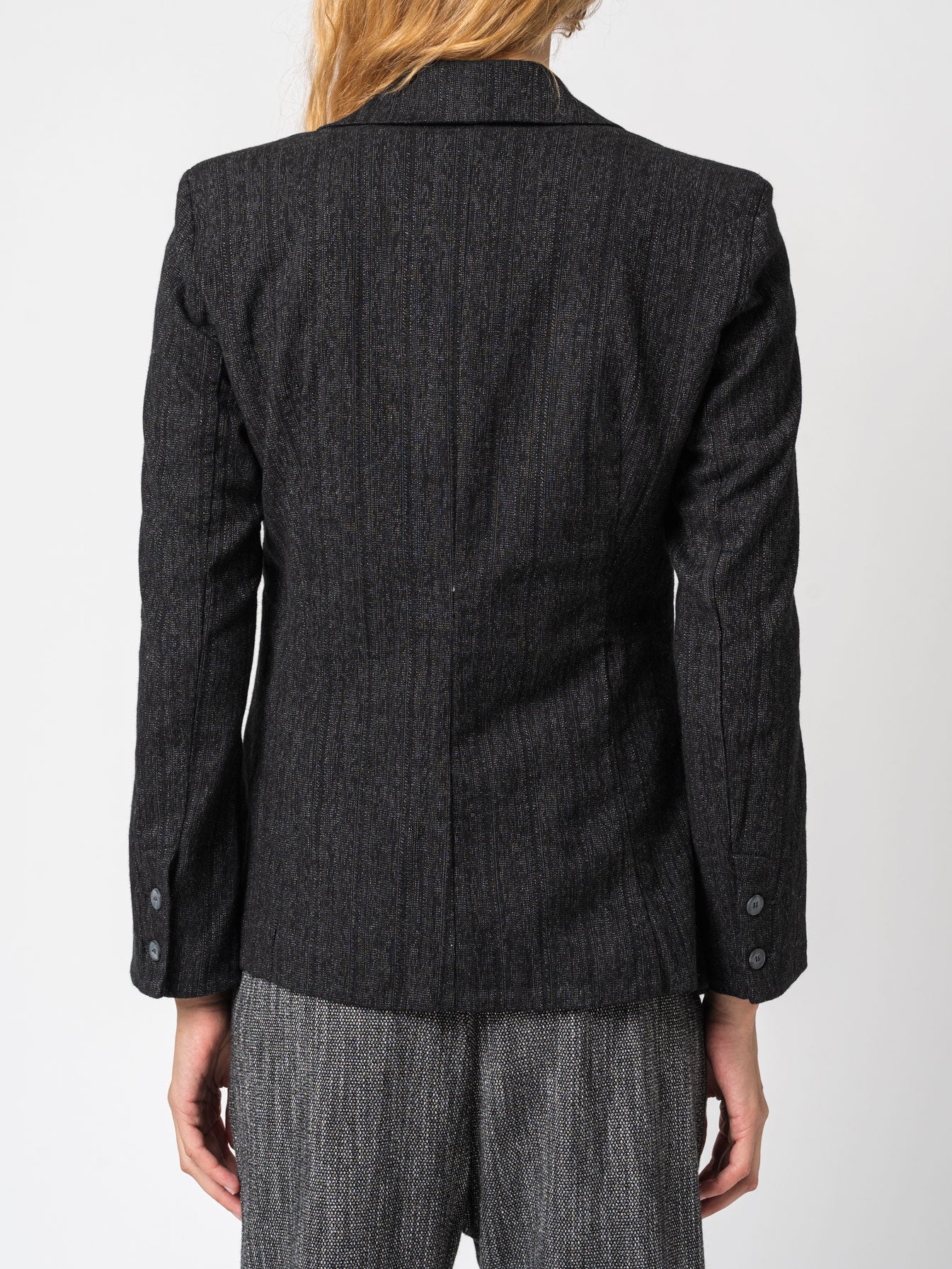 Single - button striped jacket - by TRANSIT