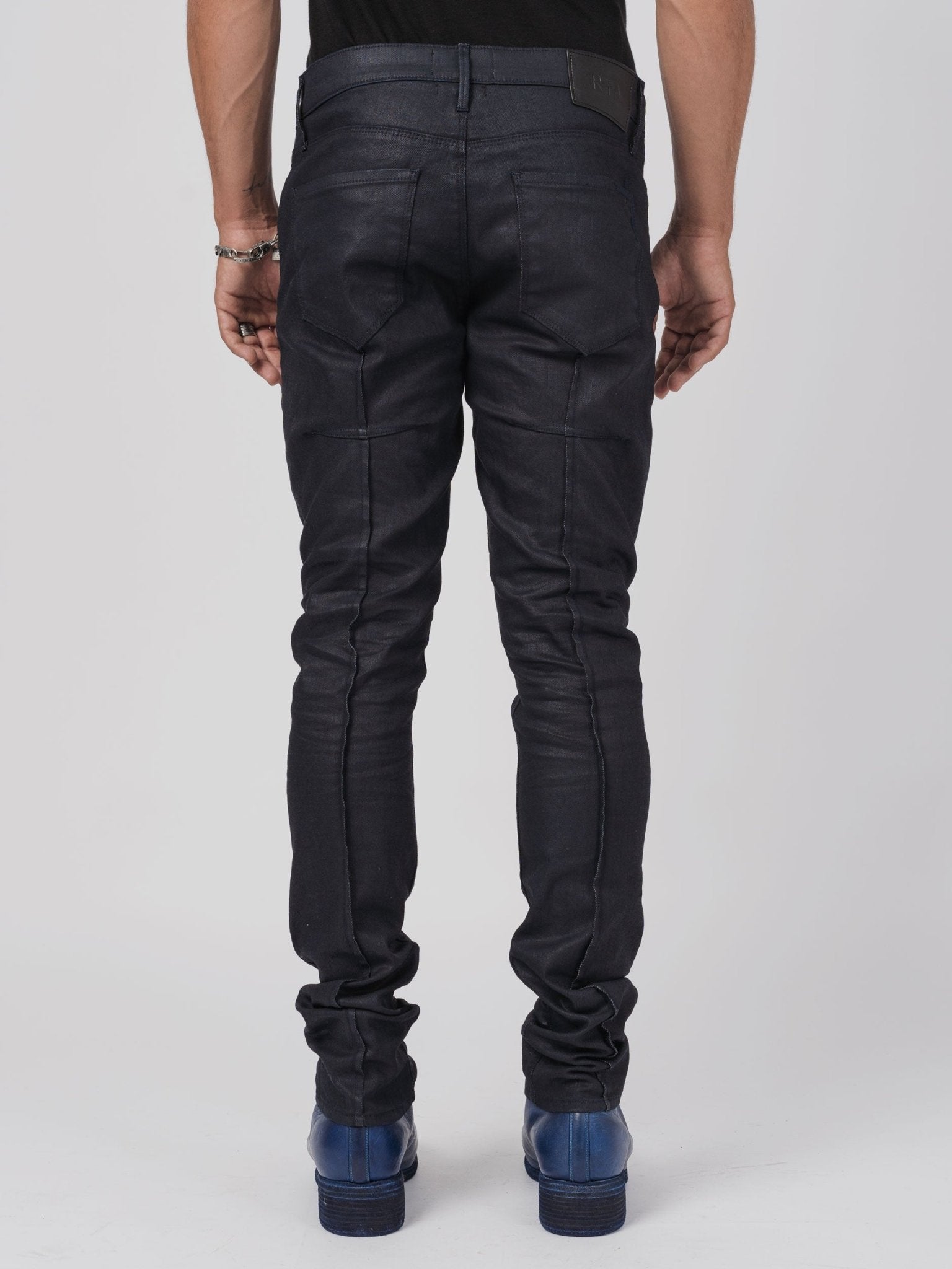 Skinny Jeans with White Embroidery - by RTA