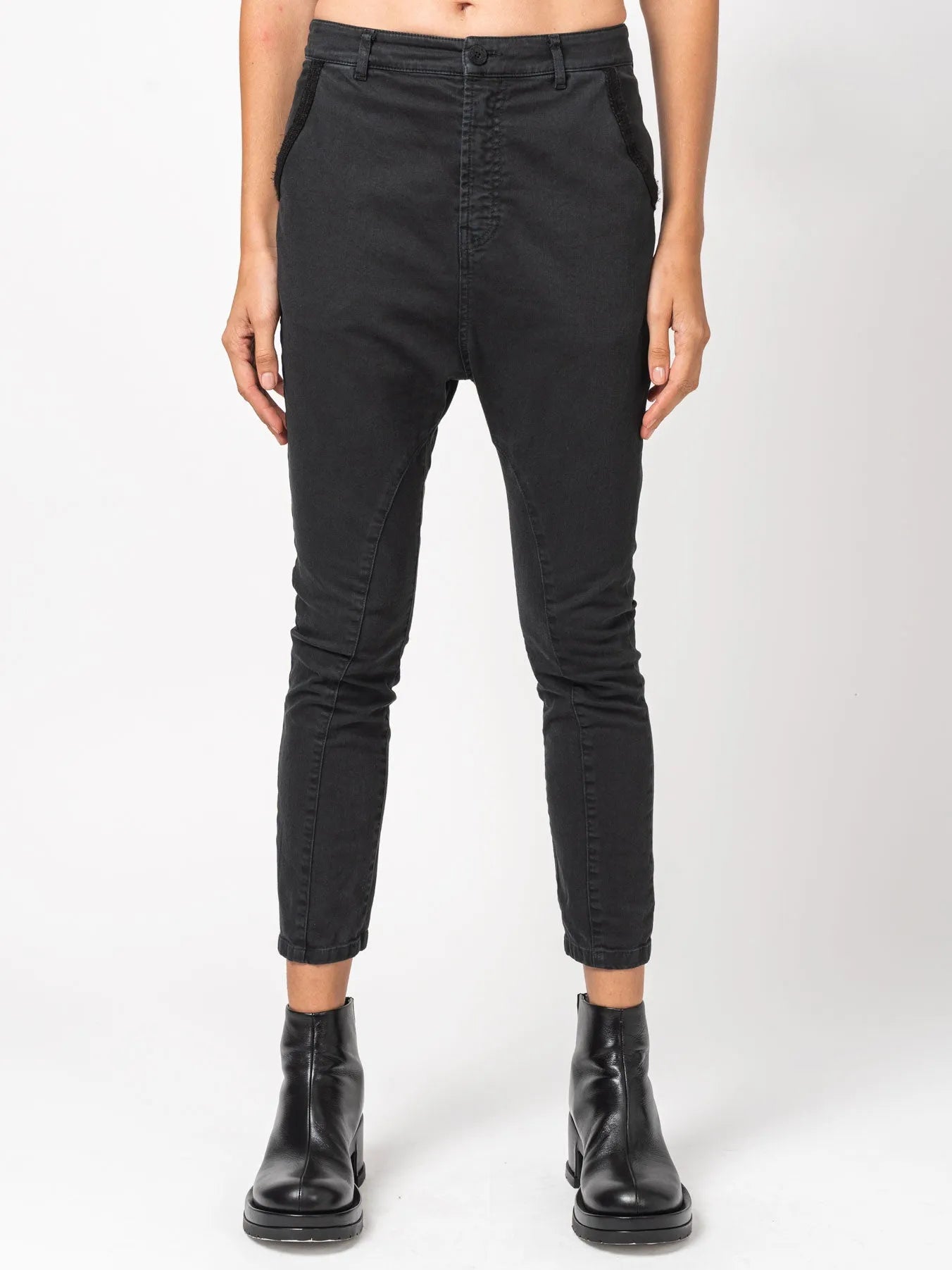 Skinny Old Black Pants - by NOSTRA SANTISSIMA