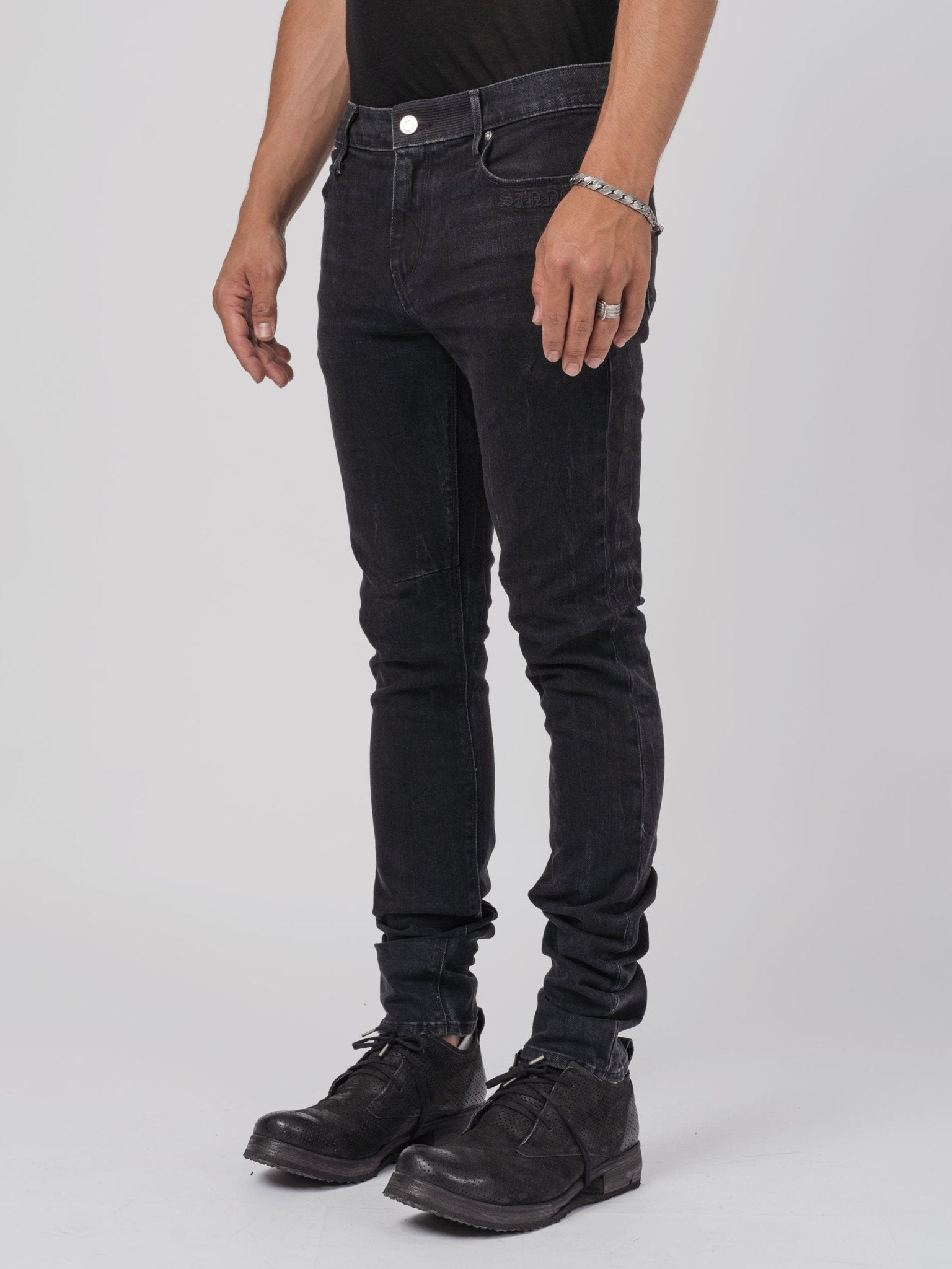 Skinny Stretch Jeans – Charcoal Sinners - by RTA