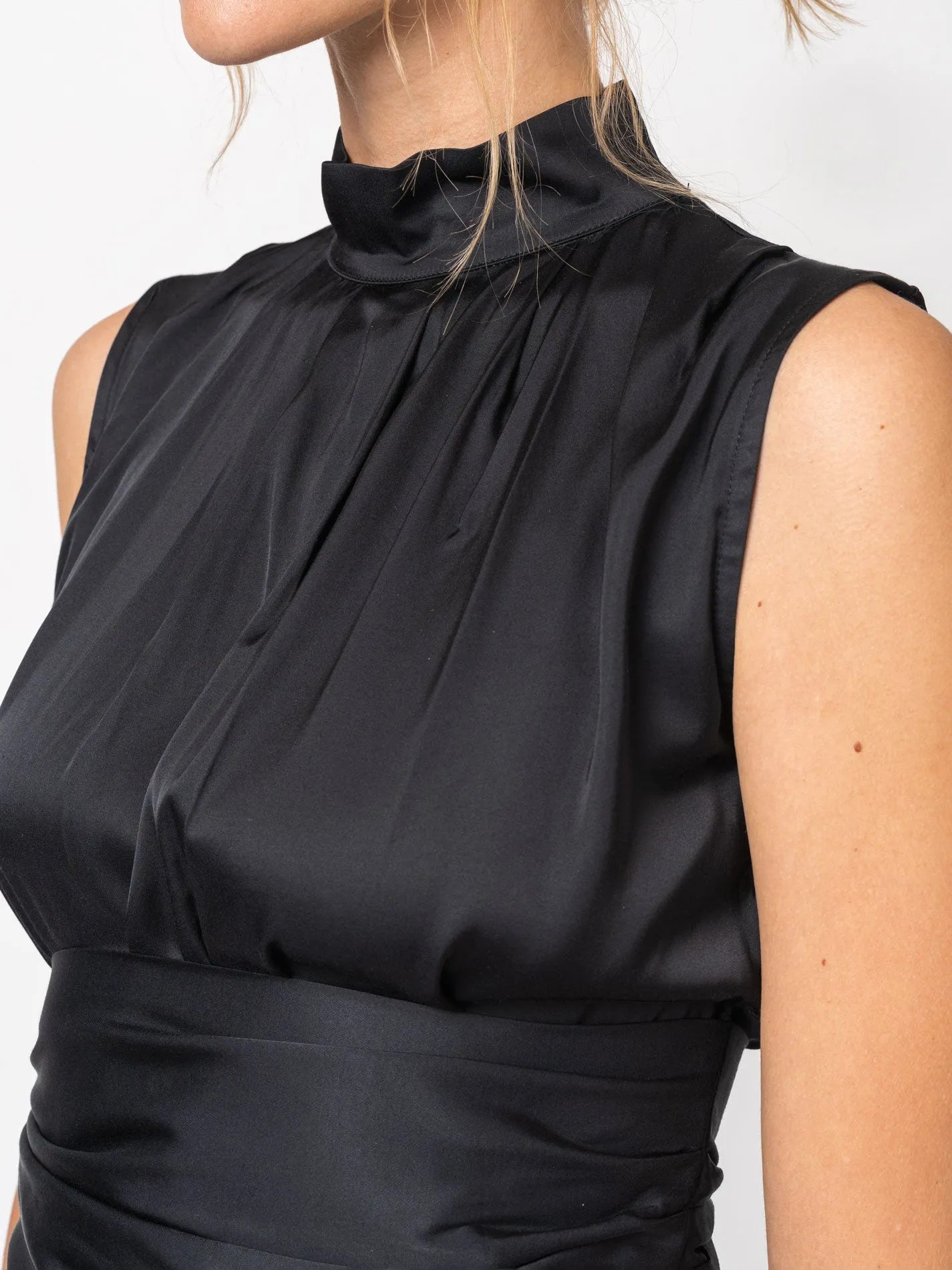 Sleeveless High - Neck Blouse - by NOSTRA SANTISSIMA
