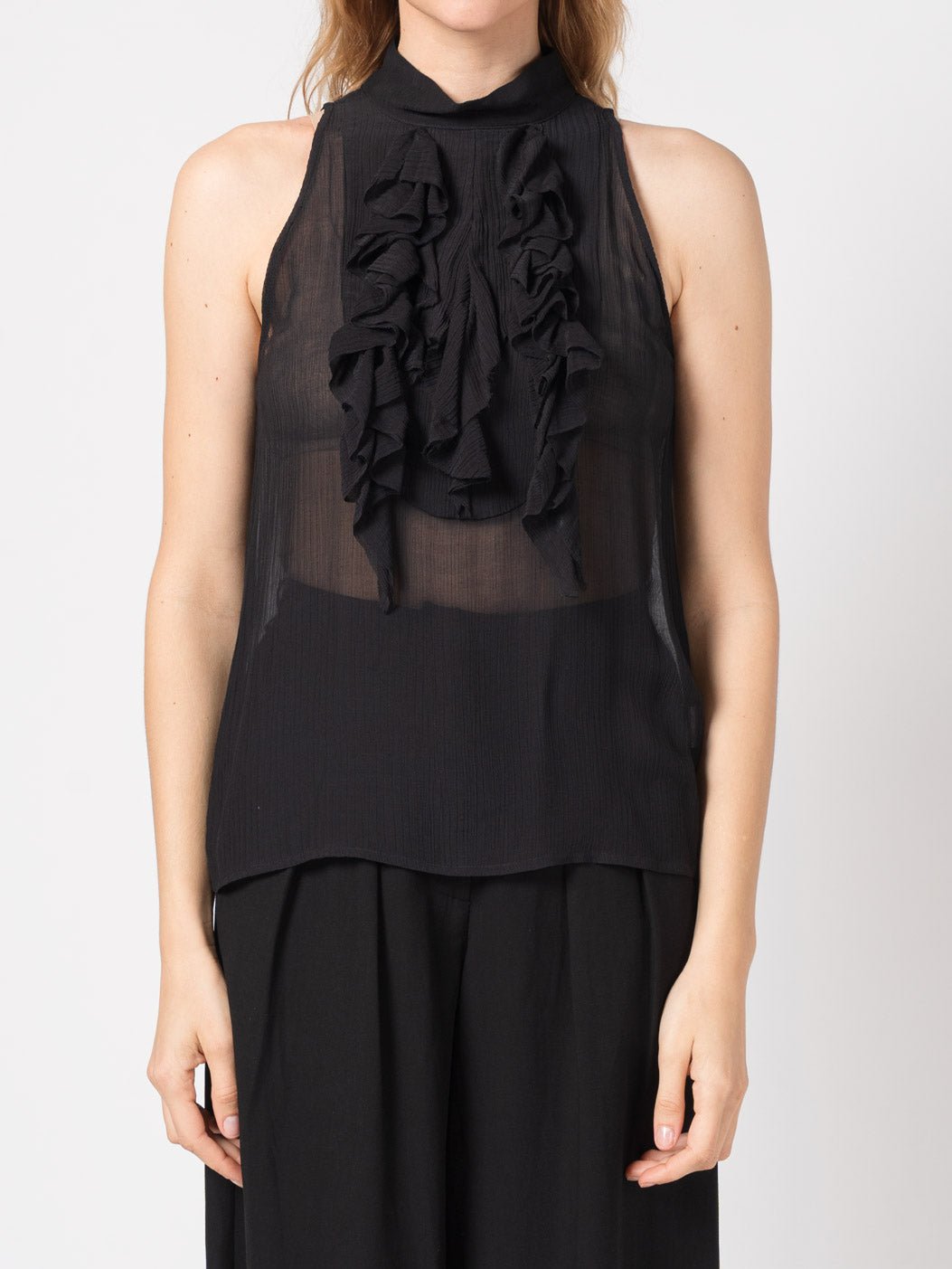 Sleeveless Ruffled Top - by NOSTRA SANTISSIMA