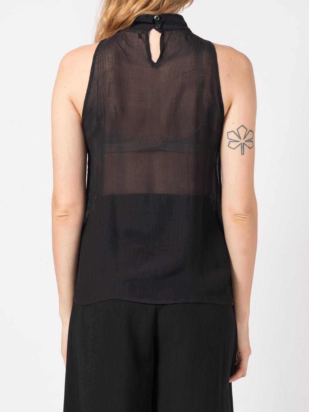 Sleeveless Ruffled Top - by NOSTRA SANTISSIMA