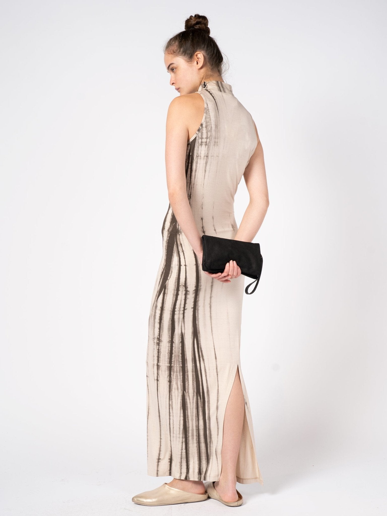 Sleeveless Tie - Dye Maxi Dress - by NOSTRA SANTISSIMA