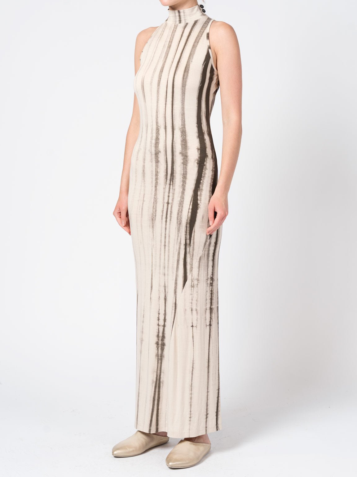 Sleeveless Tie - Dye Maxi Dress - by NOSTRA SANTISSIMA